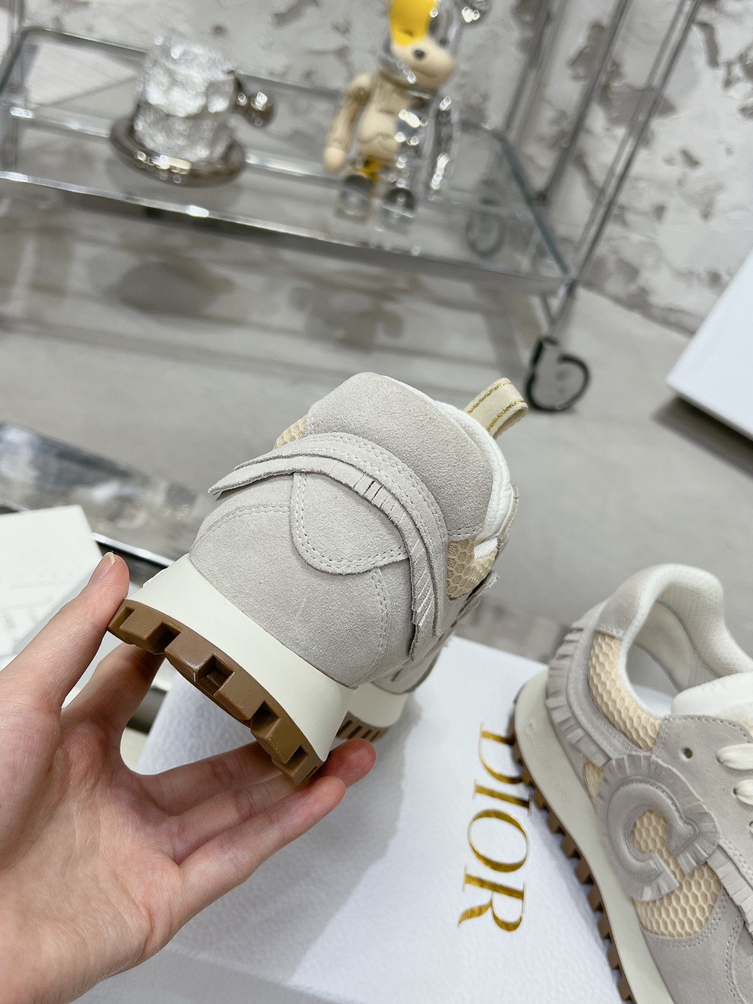 Diorディオール C'estシリーズ 流苏ネット生地 休闲運動鞋