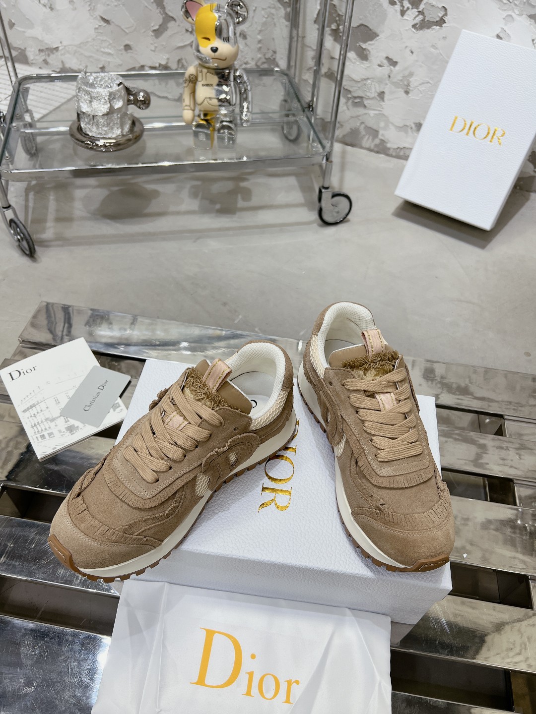 Diorディオール C'estシリーズ 流苏網面 休闲运动鞋