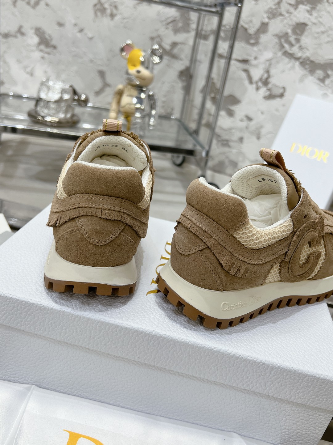 Diorディオール C'estシリーズ 流苏網面 休闲运动鞋