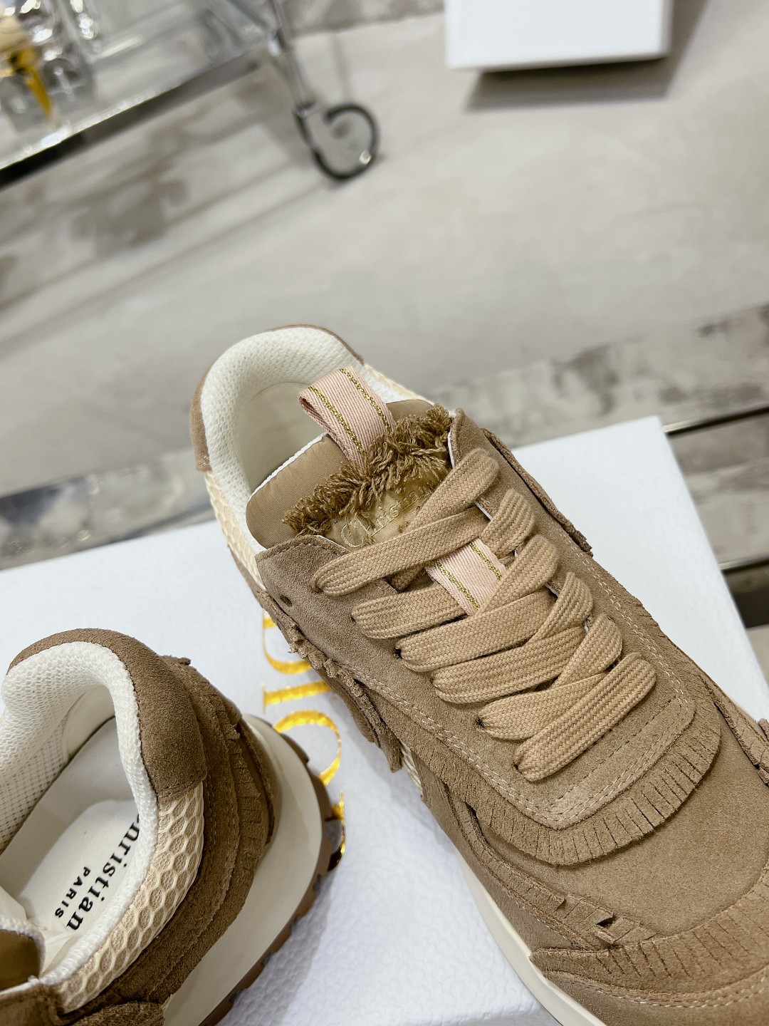 Diorディオール C'estシリーズ 流苏網面 休闲运动鞋