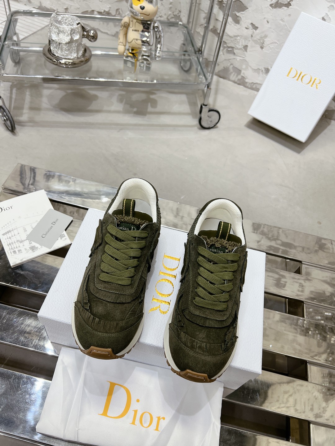 Diorディオール C'estシリーズ 流苏ネット休闲スニーカー