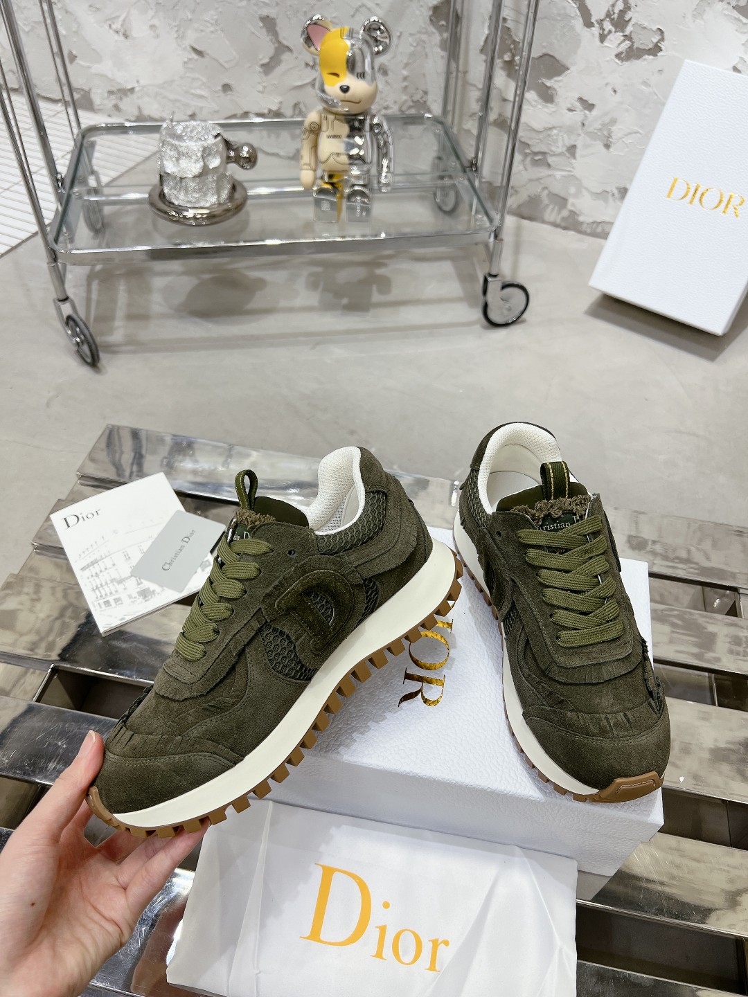 Diorディオール C'estシリーズ 流苏ネット休闲スニーカー