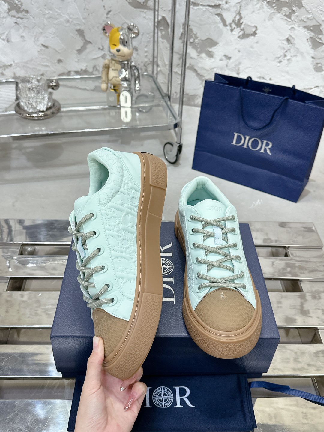 Dior B33 Series Women's Fashion Sneakers Oblique Jacquard Casual Skateboarding Shoes 5 a1729465848336 4601