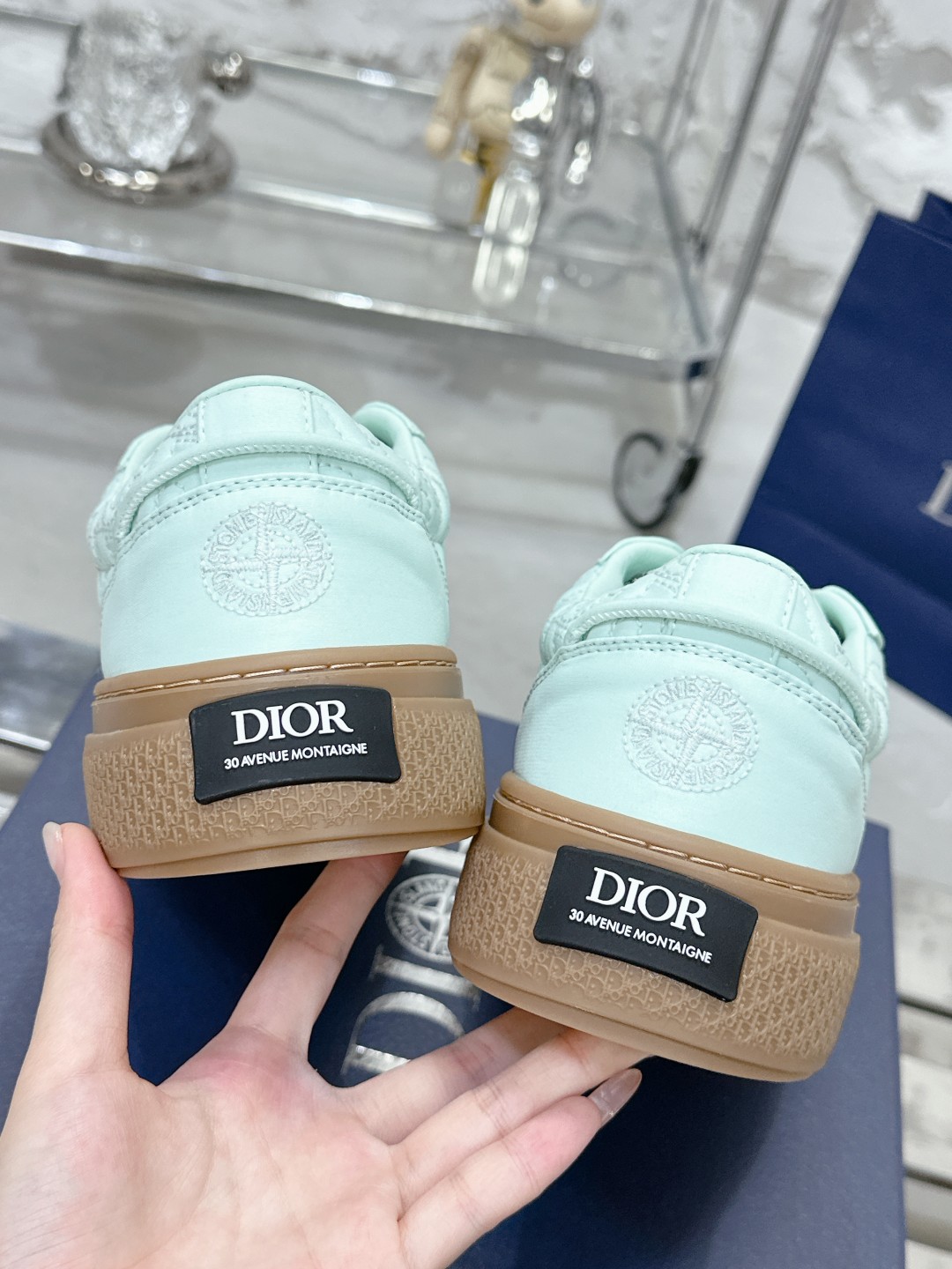 Dior B33 Series Women's Fashion Sneakers Oblique Jacquard Casual Skateboarding Shoes 9 a1729465849964 7237