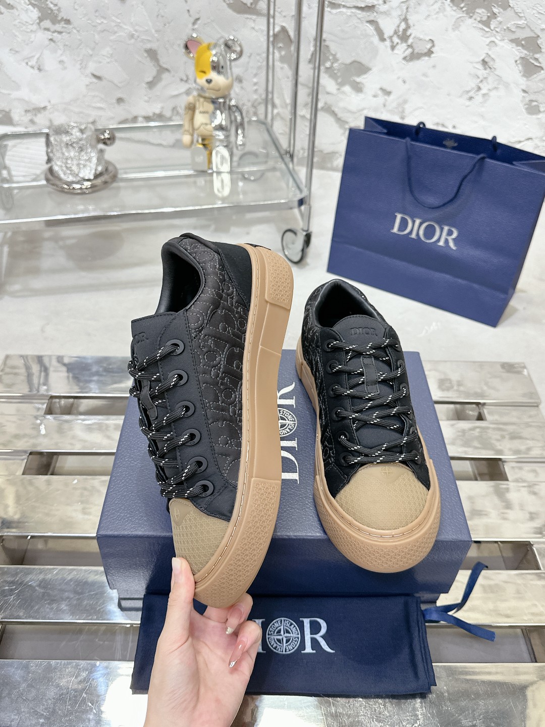 Dior B33 Oblique Jacquard Sneakers - Limited Edition Snake Year Style 5 a1729465882985 1873