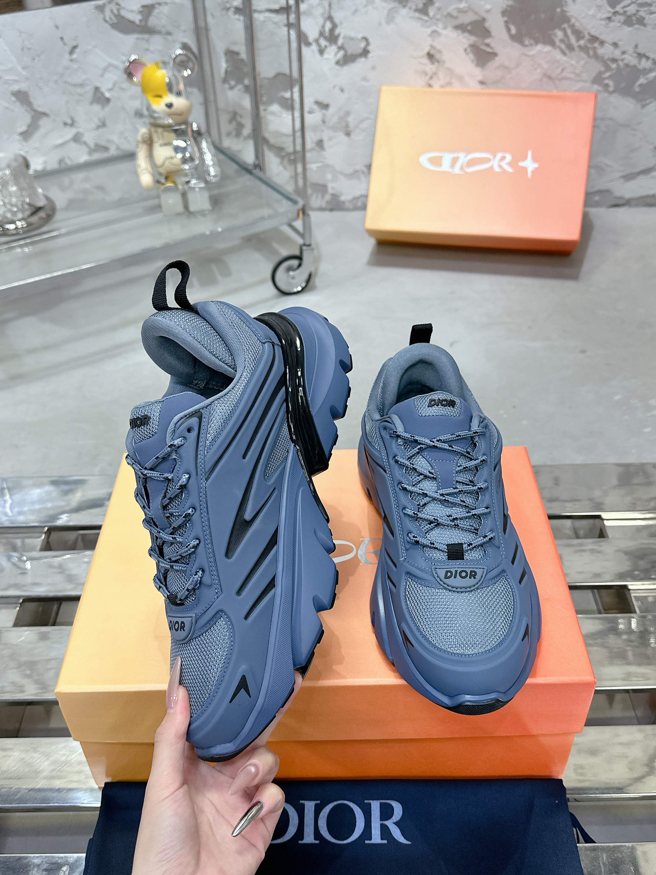 Dior B44 Bladeシリーズ 厚底カジュアルスニーカー