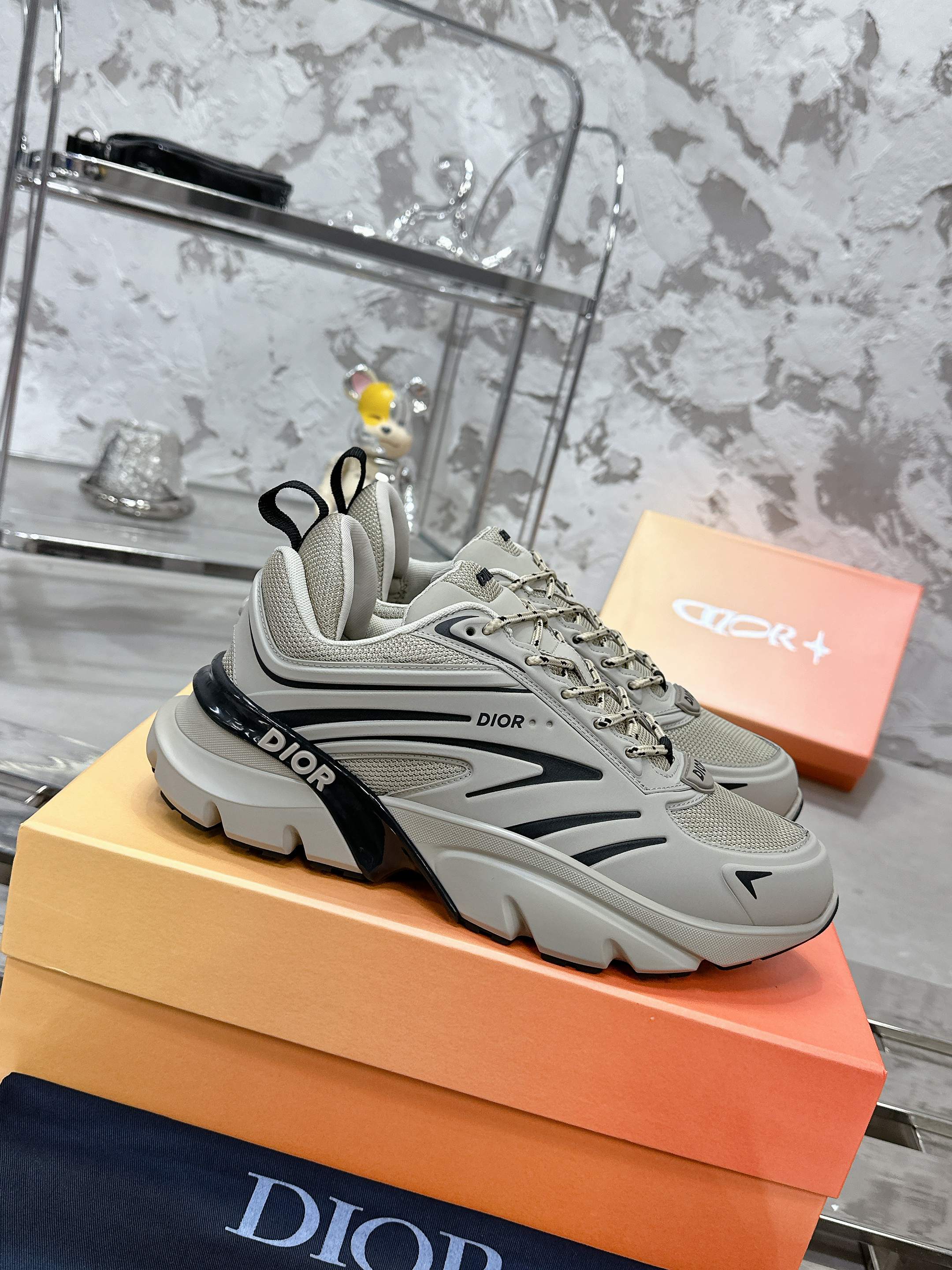 Dior B44 Blade シリーズ カップル スポーツシューズ 厚底デザイン