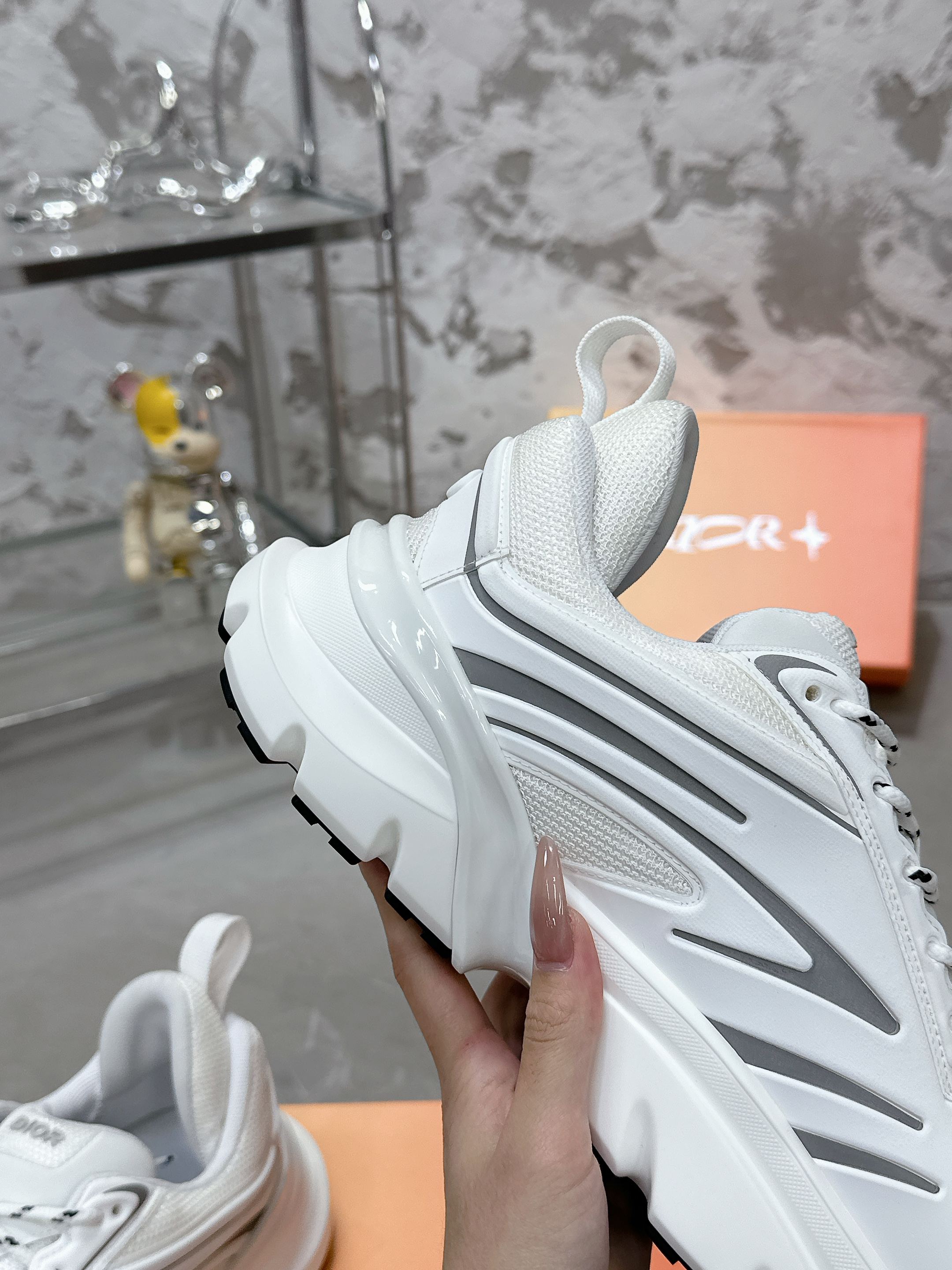 Dior B44 Blade カップル向け 厚底スニーカー