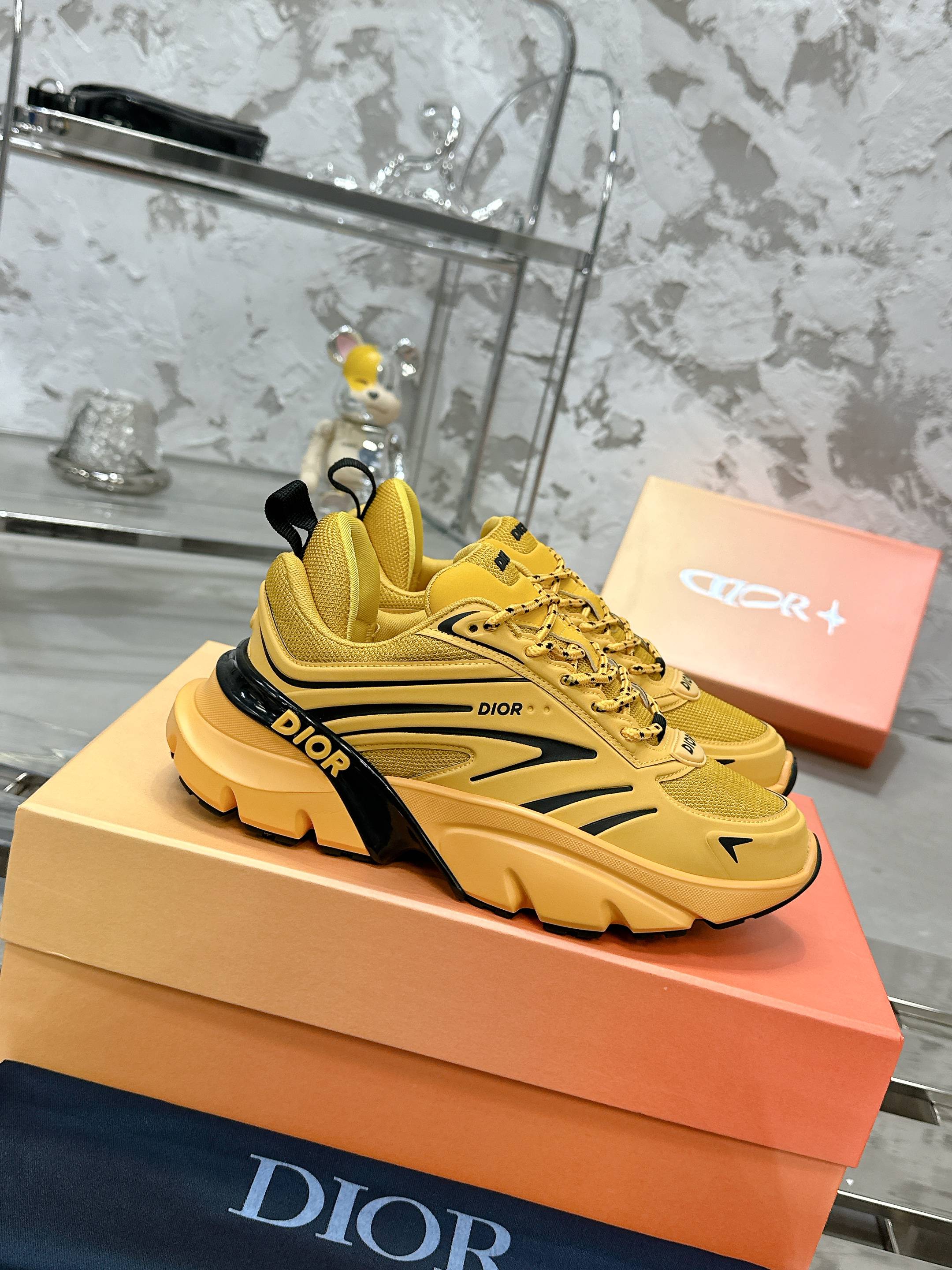 Dior B44 Bladeシリーズ カップル向け 厚底スポーツシューズ