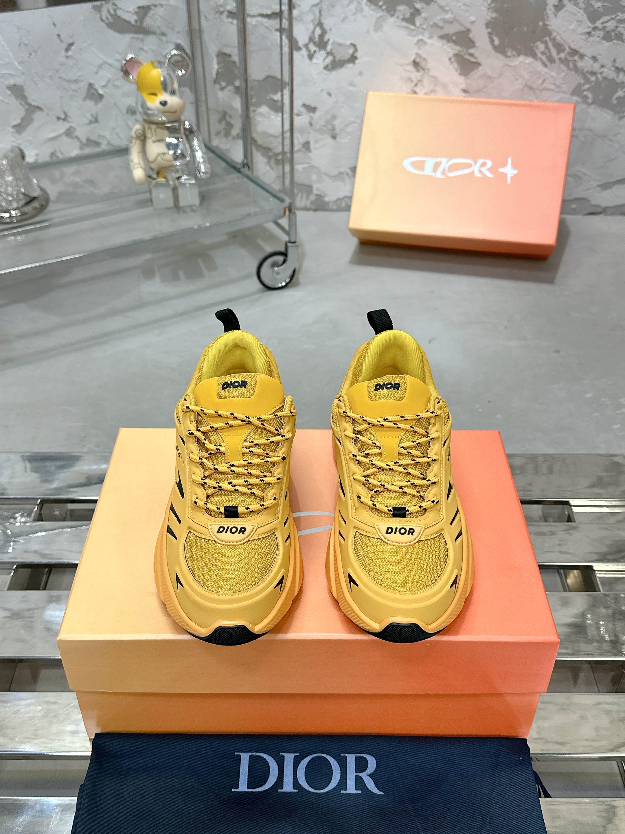 Dior B44 Bladeシリーズ カップル向け 厚底スポーツシューズ