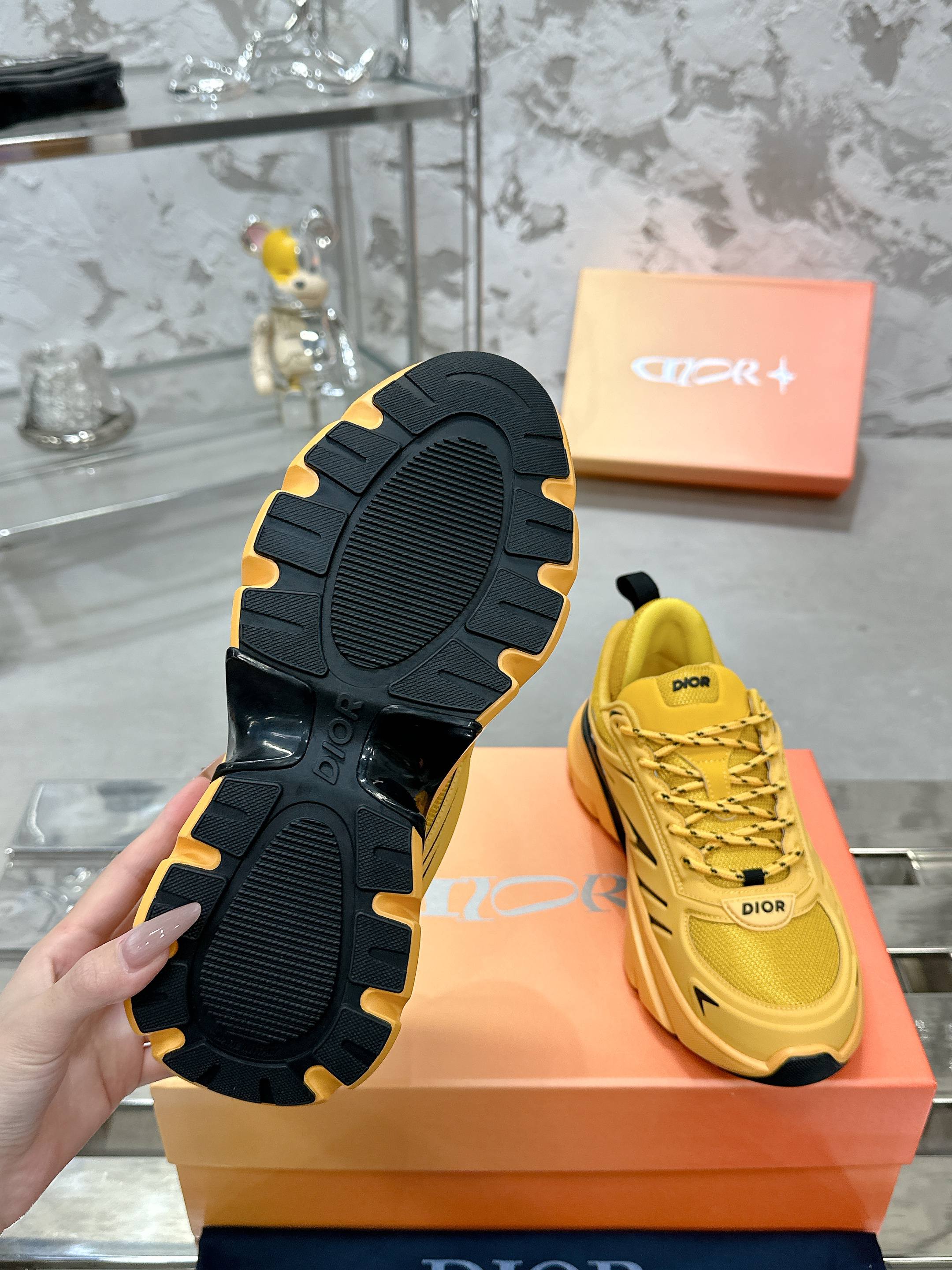 Dior B44 Bladeシリーズ カップル向け 厚底スポーツシューズ