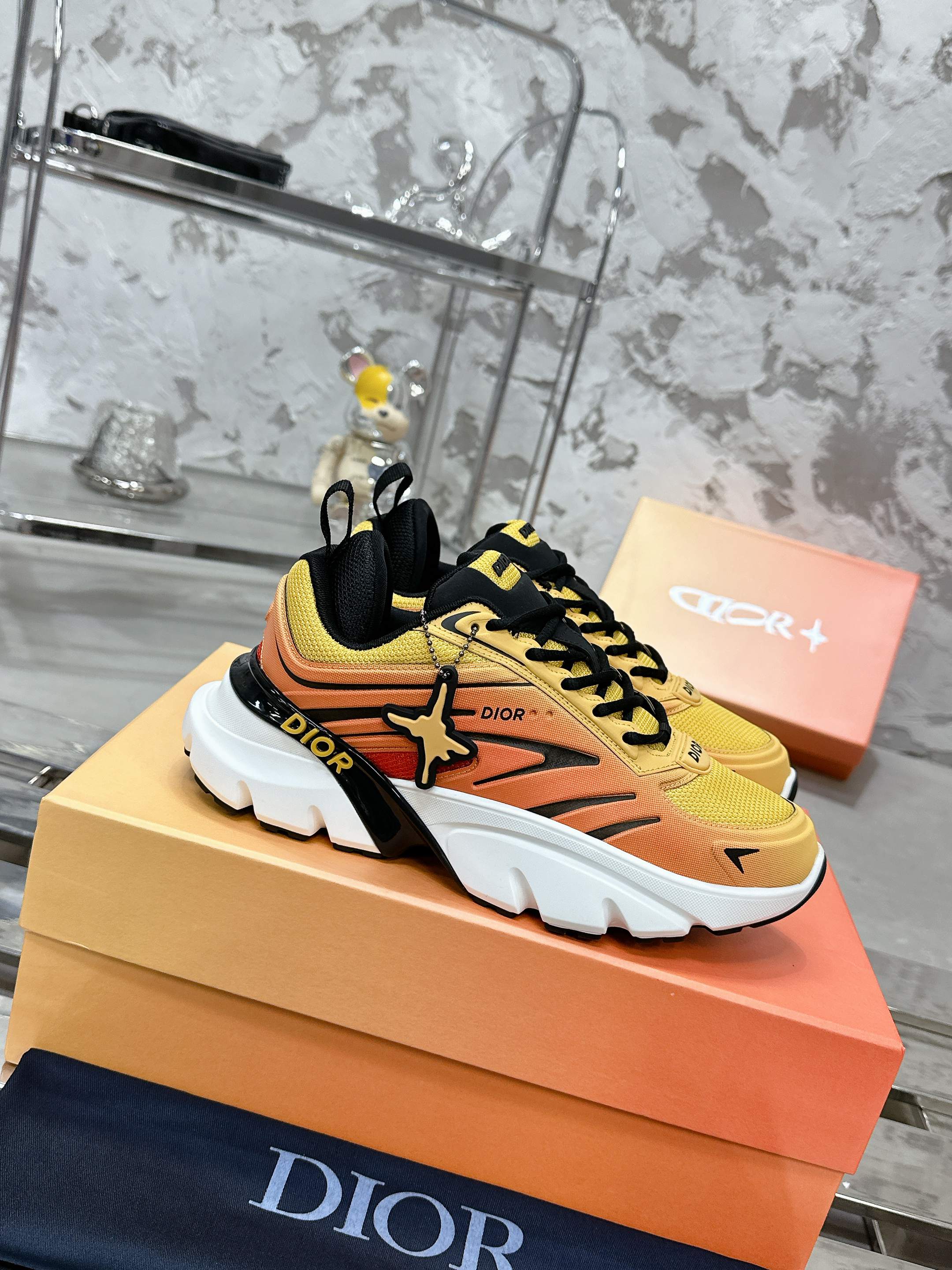 Dior B44 Bladeシリーズ カップル厚底スニーカー