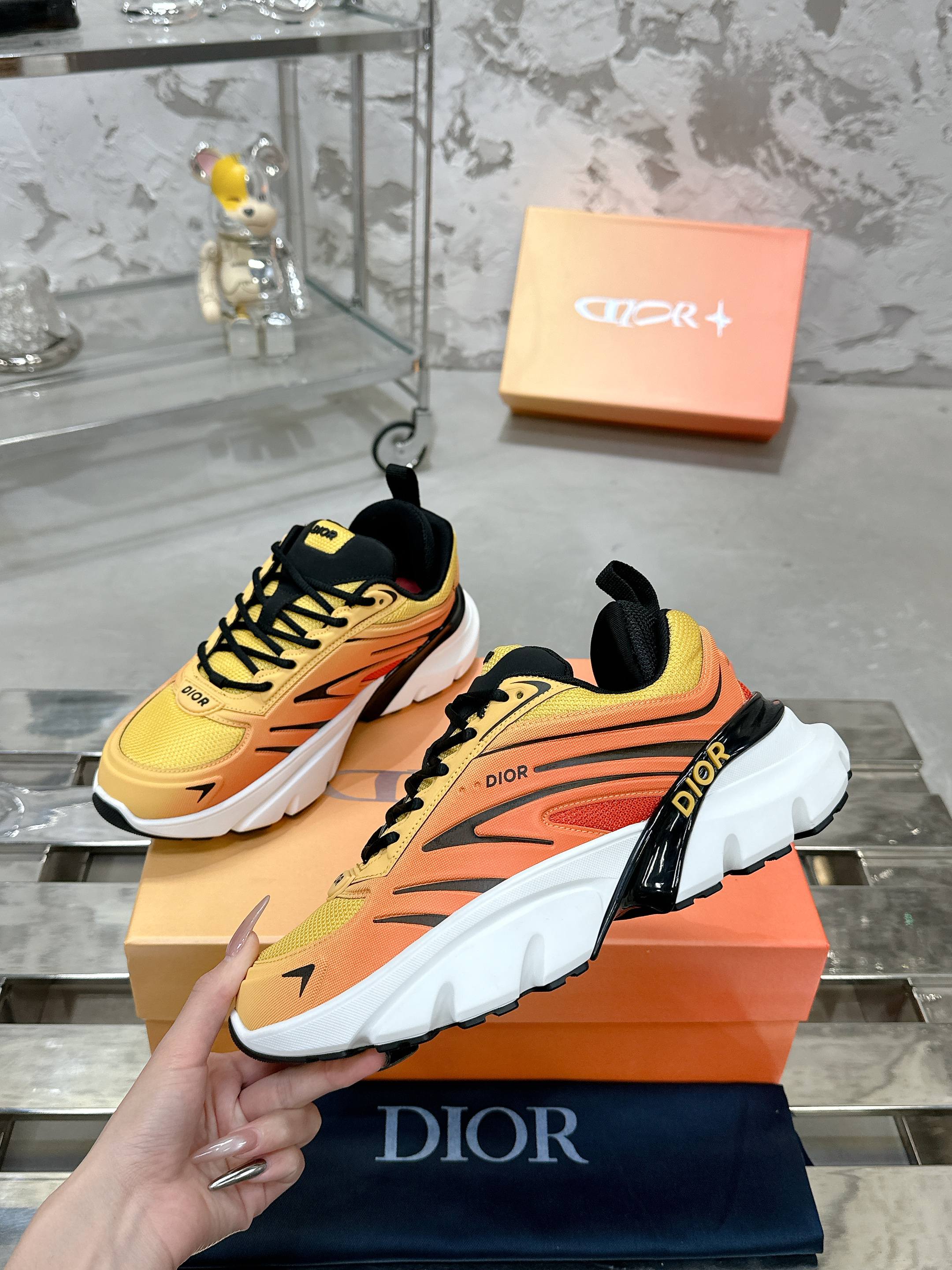 Dior B44 Bladeシリーズ カップル厚底スニーカー