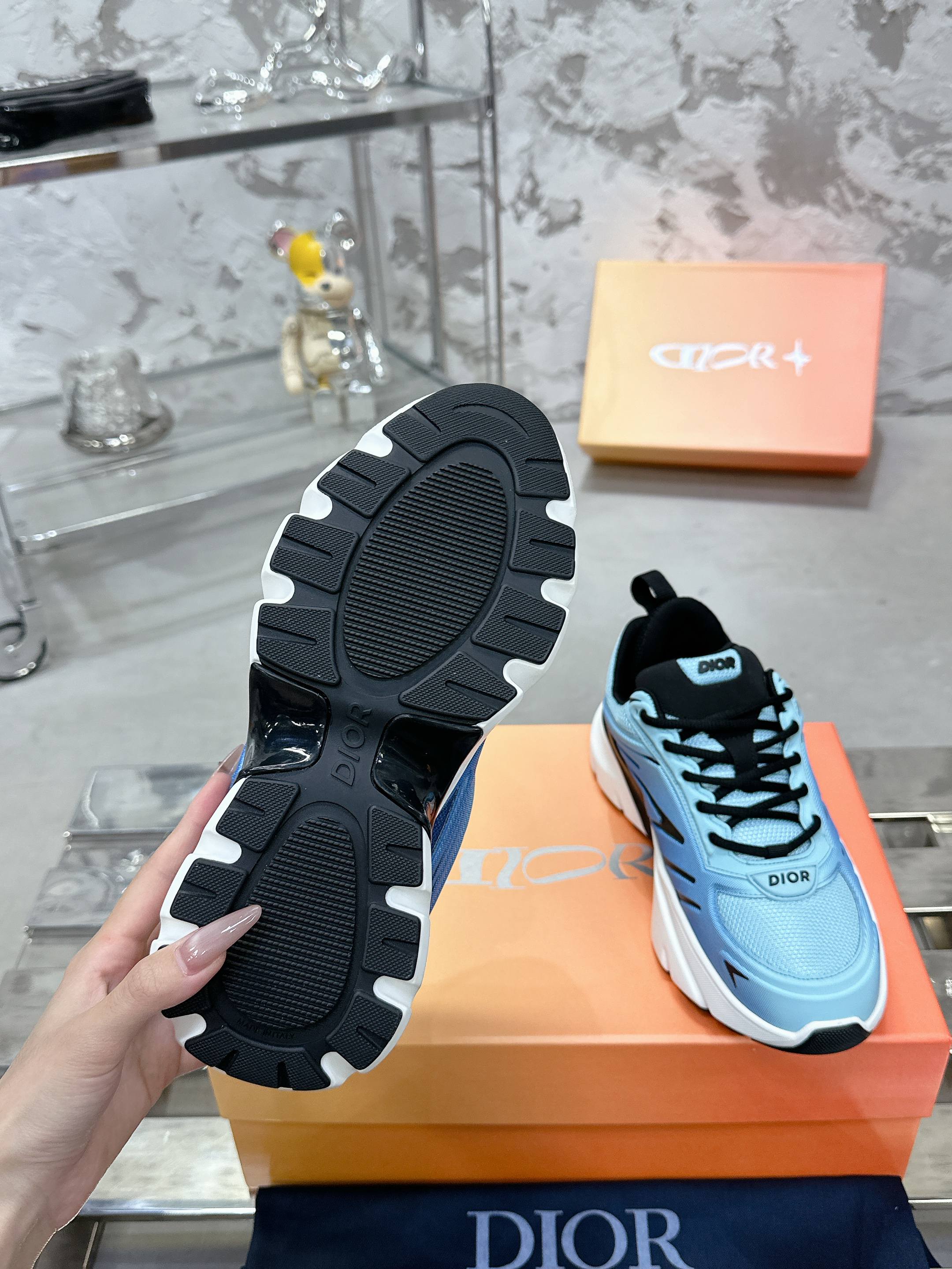 Dior B44 Bladeシリーズ カップル向け 厚底運動靴