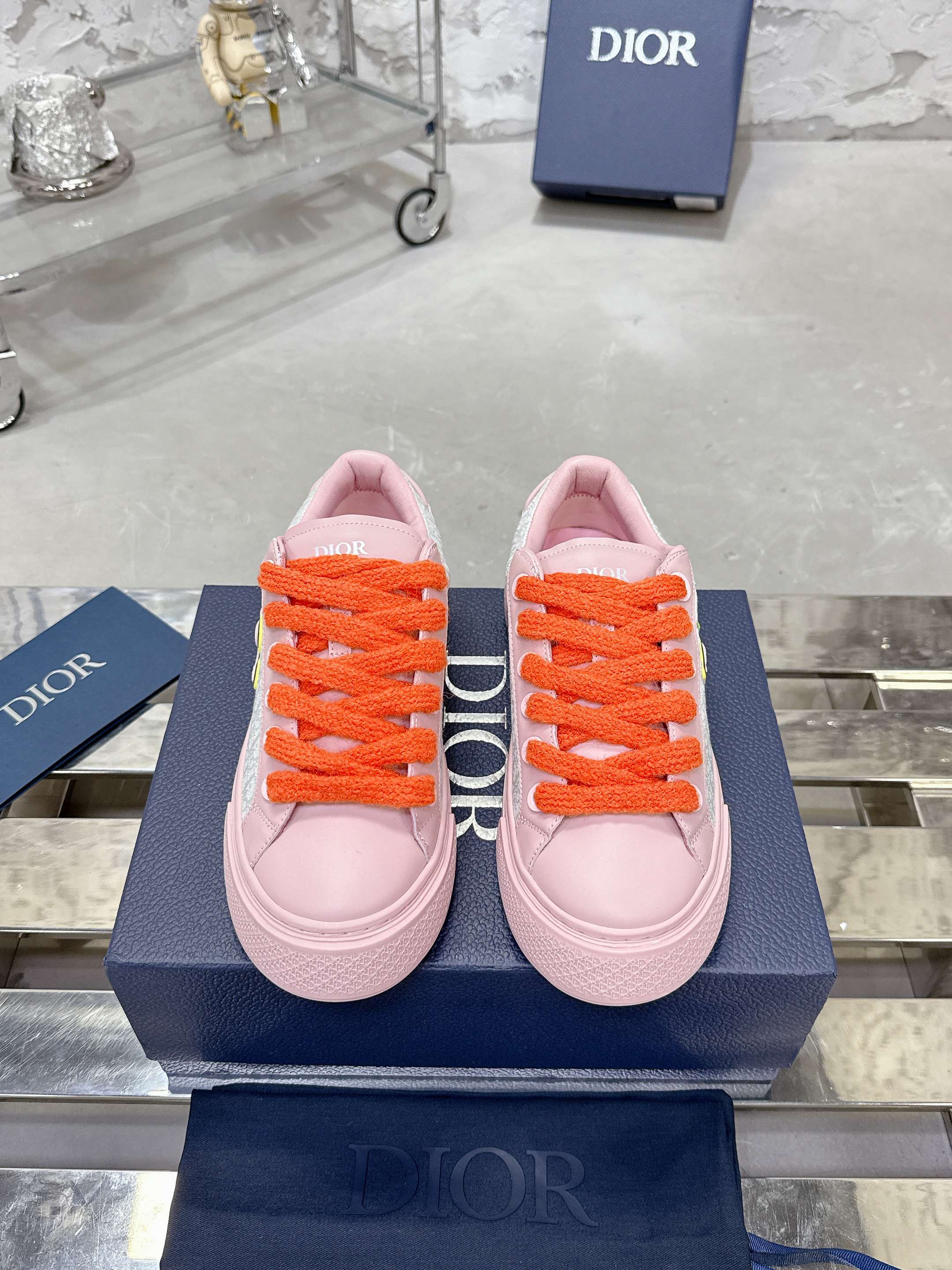 Dior B33シリーズ 最新蛇年限定 カップル向け スポーツシューズ