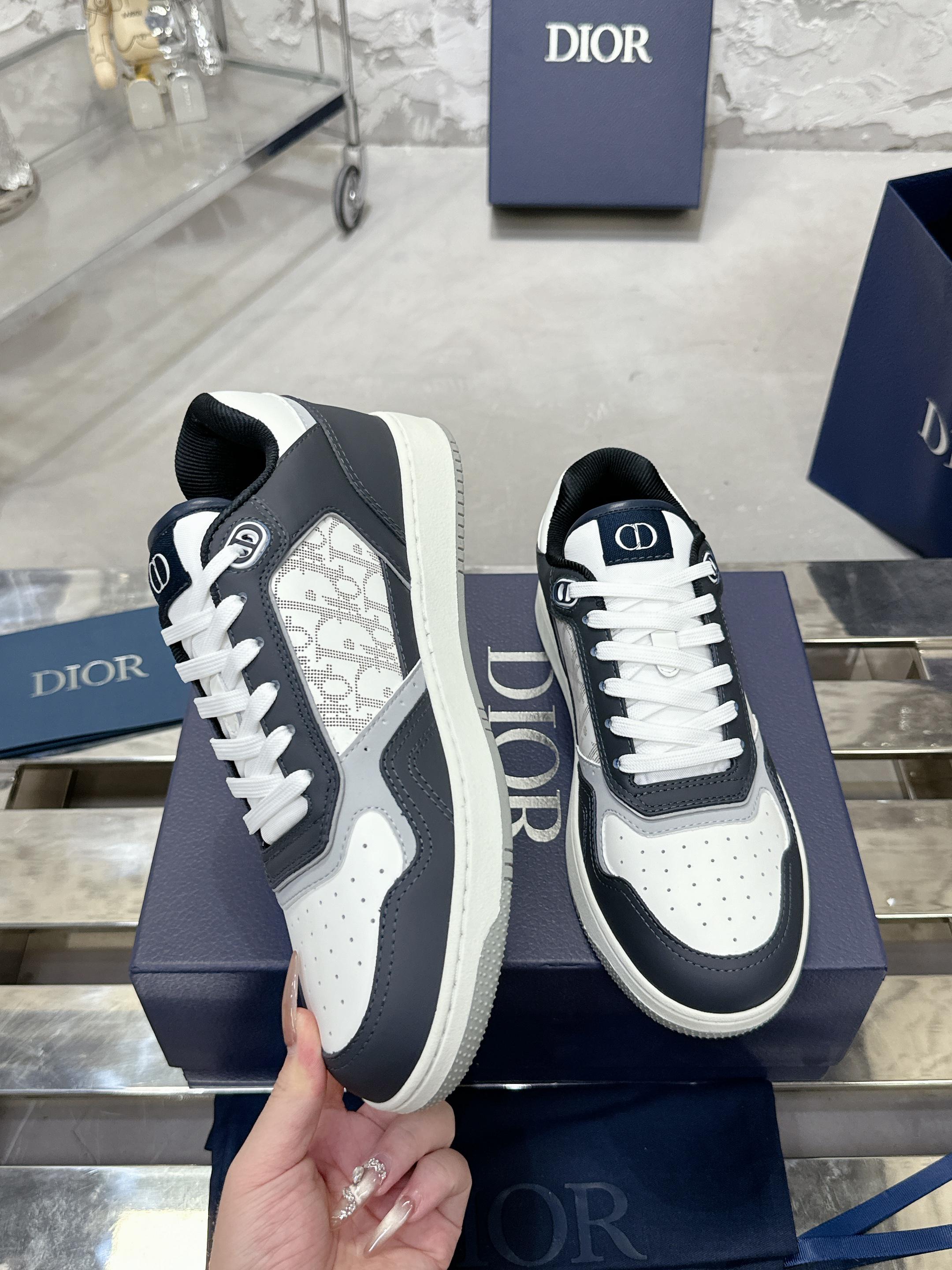 Dior B27シリーズ カップル向け 老花 石頭纹 スポーツシューズ