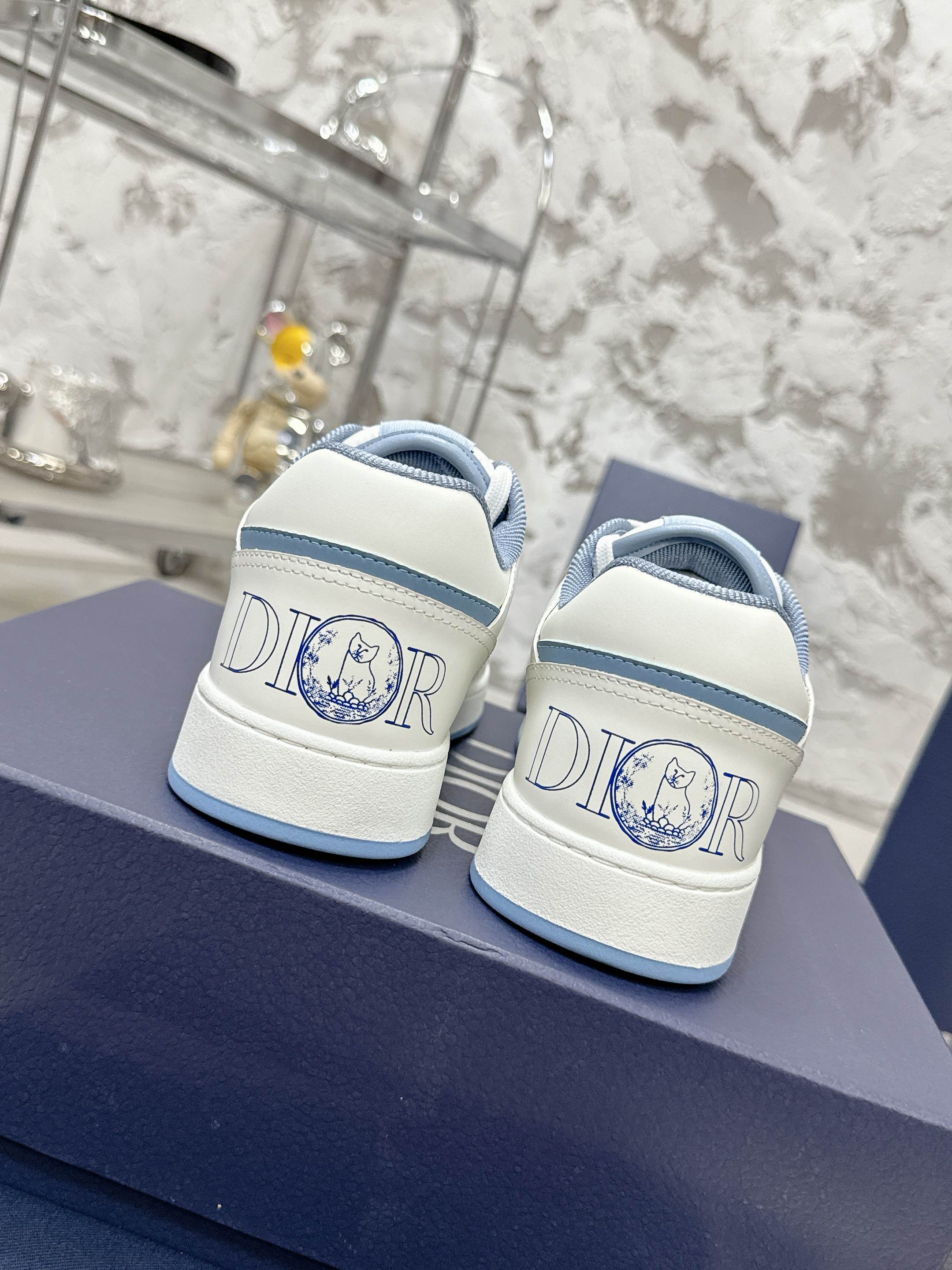 Dior B27シリーズ カップル用 老花石頭纹 スニーカー