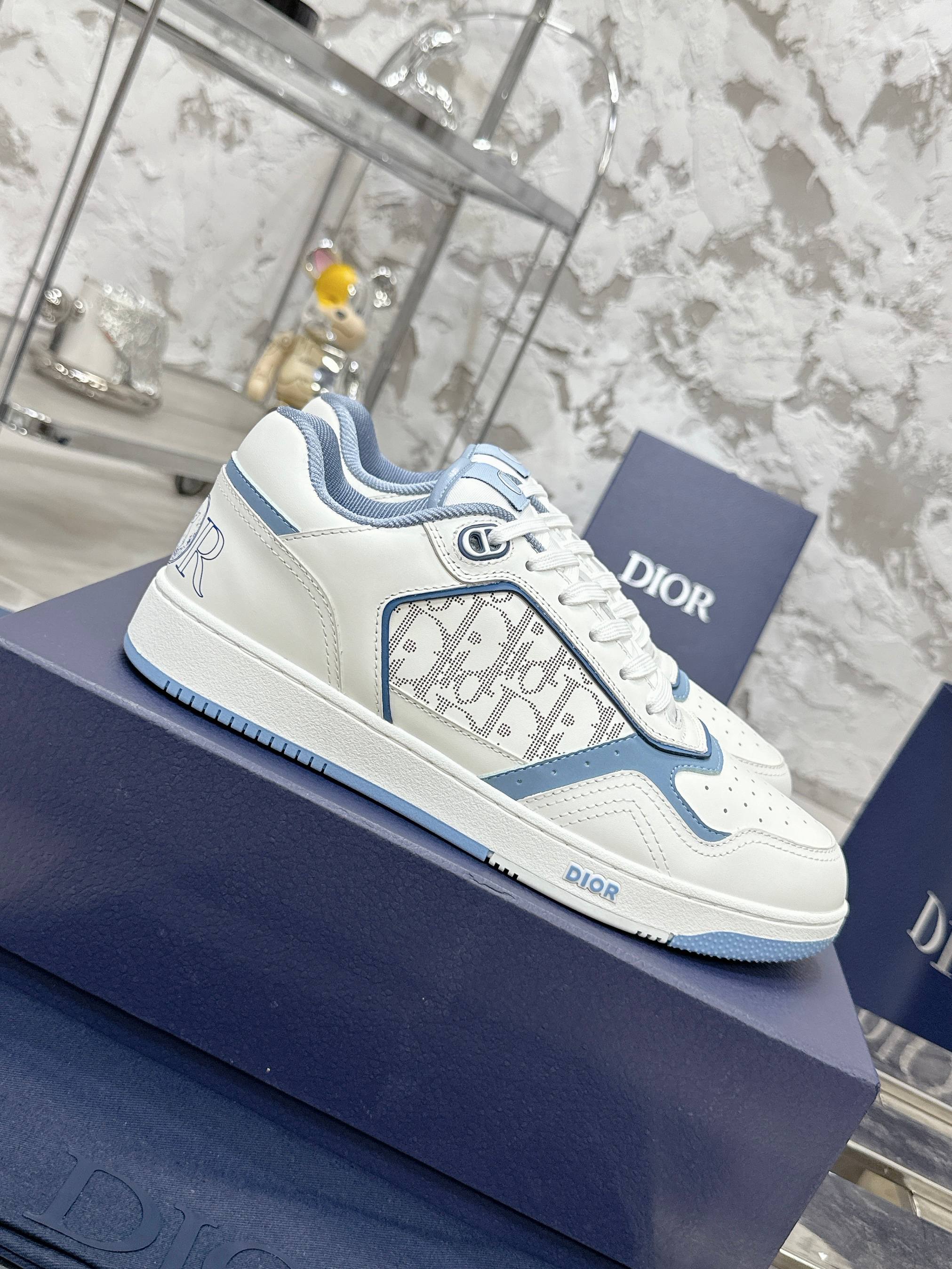 Dior B27シリーズ カップル用 老花石頭纹 スニーカー