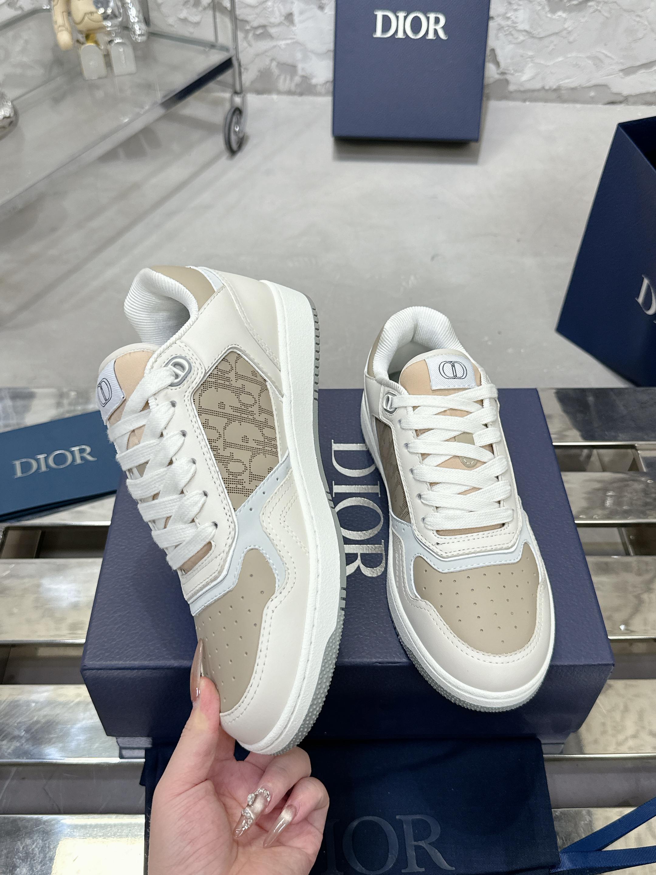 Dior B27シリーズ 老花石头纹 休闲运动鞋