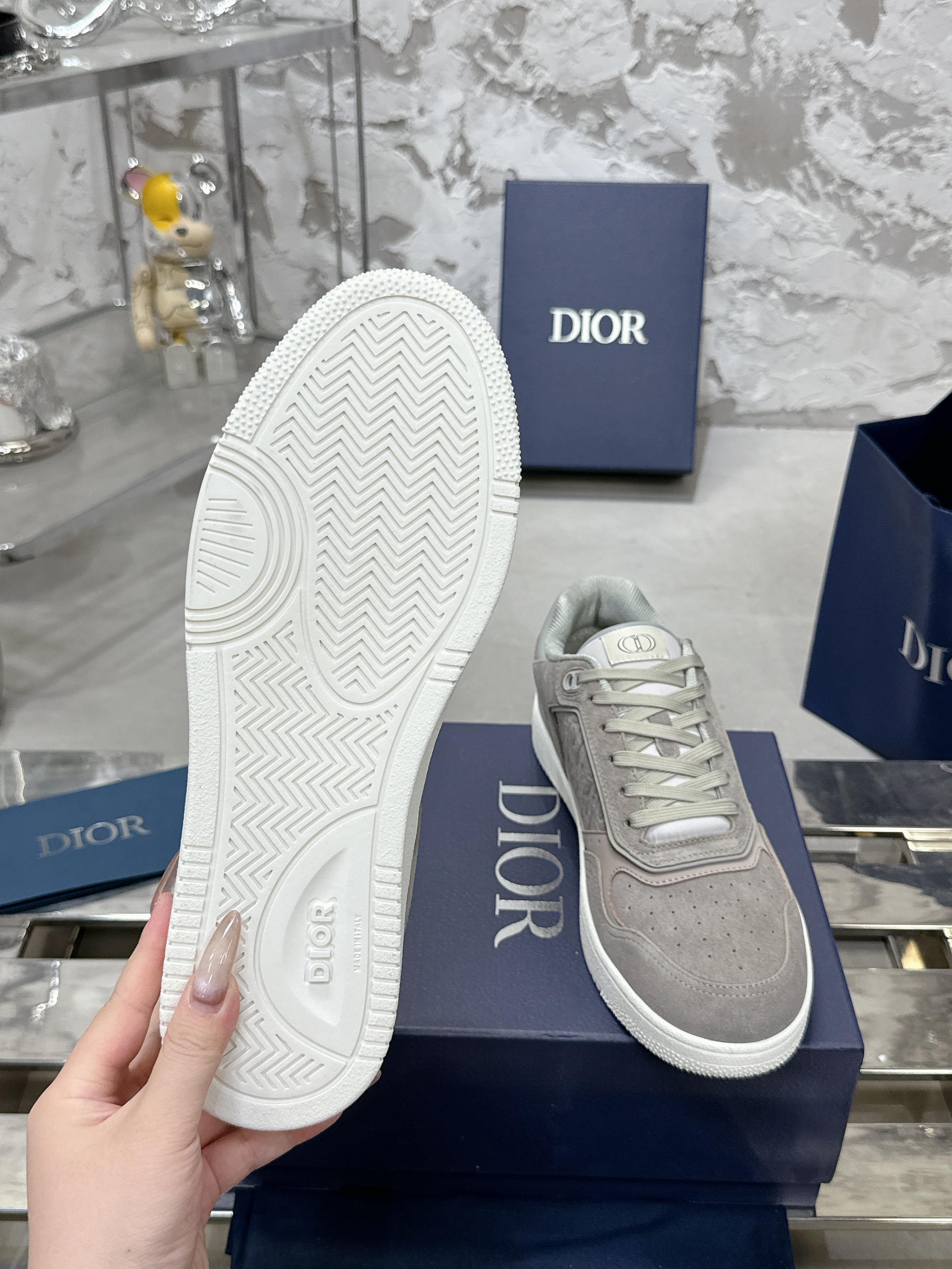 Dior B27シリーズ 情侣款 老花 石头纹 休闲 スニーカー