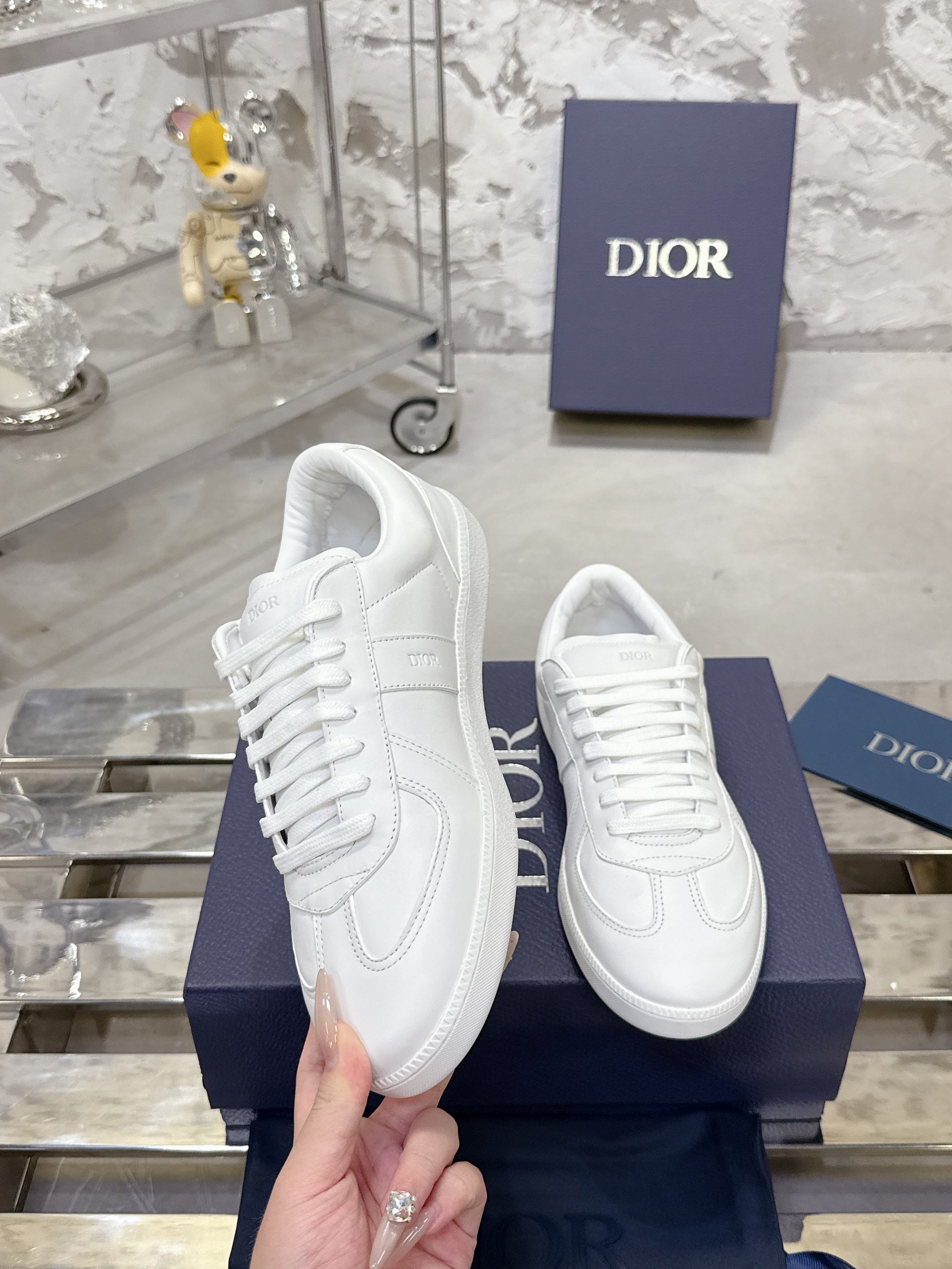 Dior B01 Matchpoint カップル用スニーカー - スタイリッシュなデザインと快適性