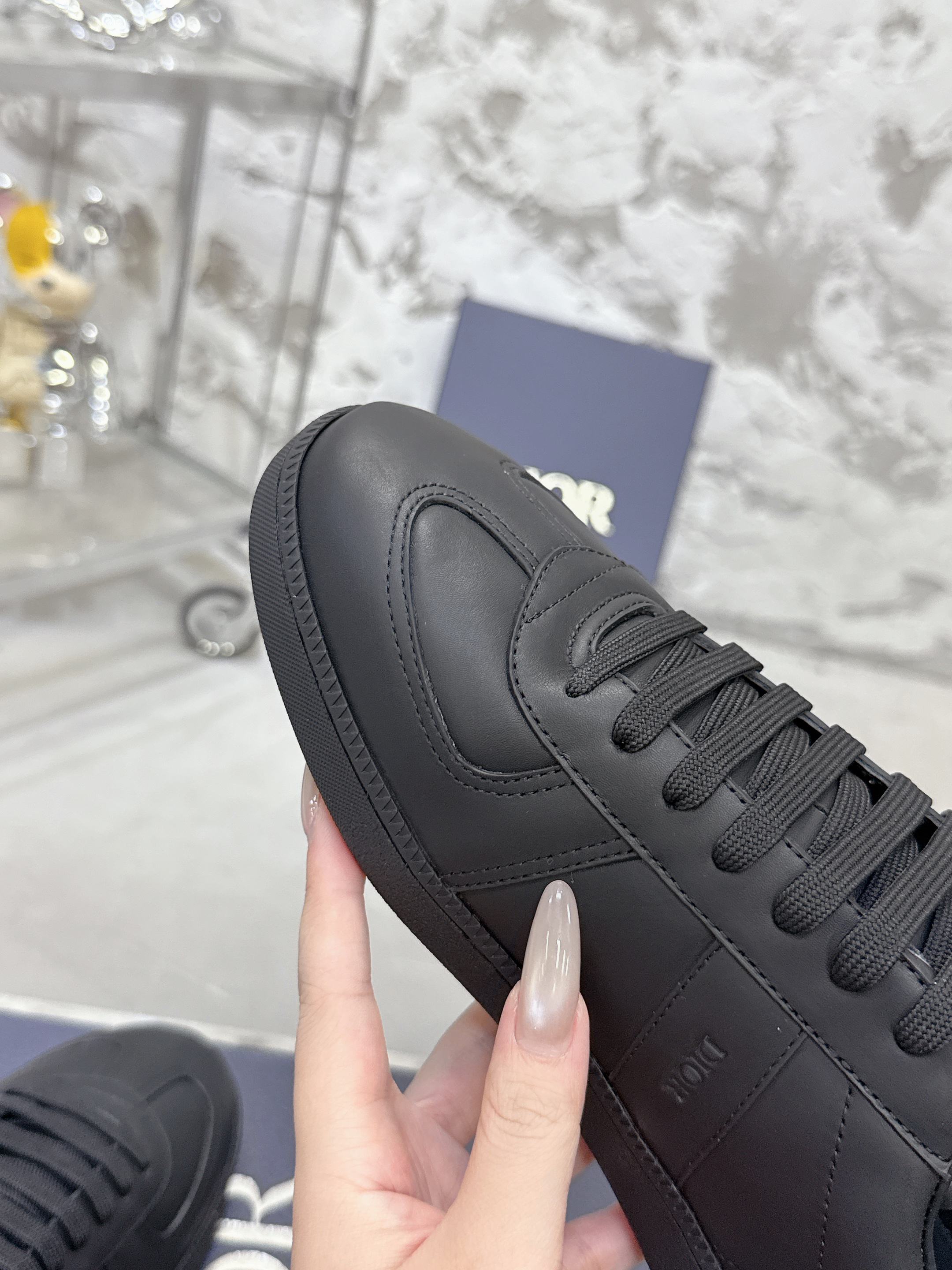 Dior Matchpoint カップル用デザイン スニーカー ブラック&ホワイト