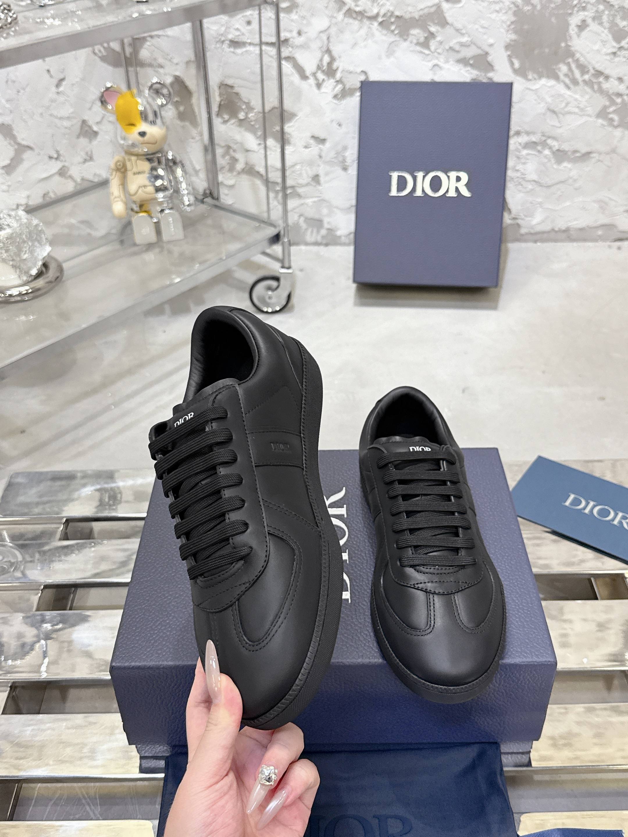 Dior Matchpoint カップル用デザイン スニーカー ブラック&ホワイト