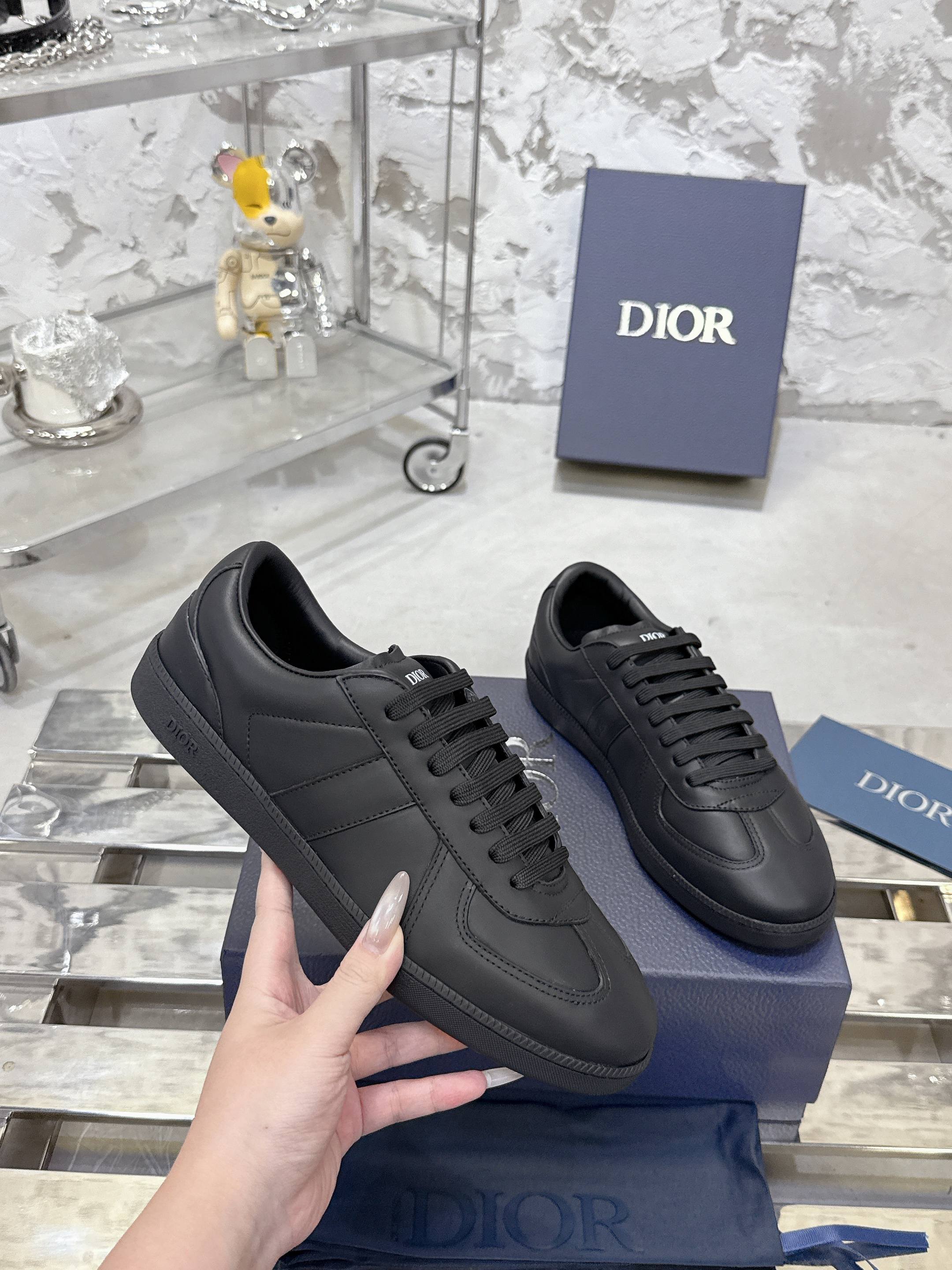 Dior Matchpoint カップル用デザイン スニーカー ブラック&ホワイト