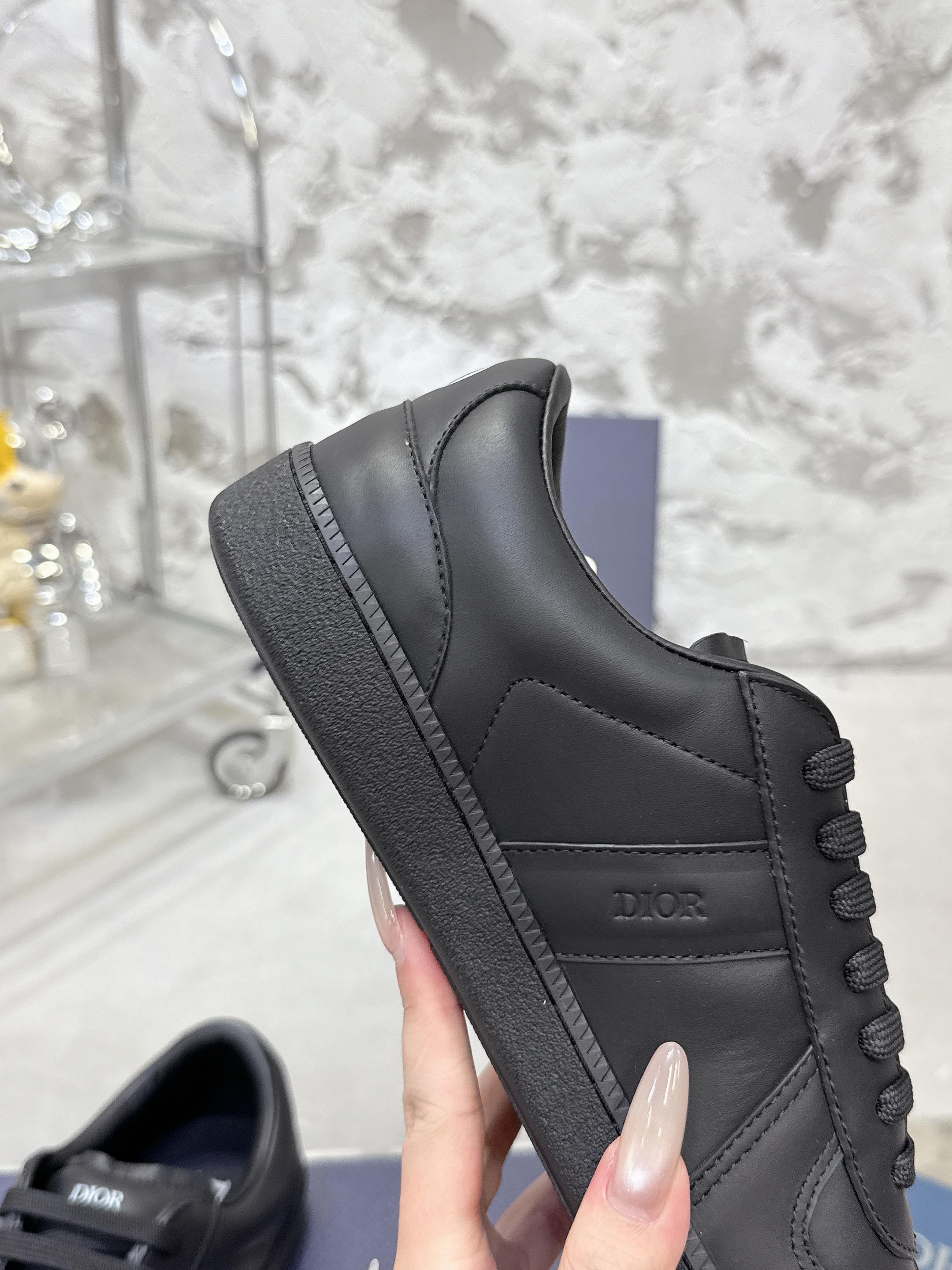 Dior Matchpoint カップル用デザイン スニーカー ブラック&ホワイト