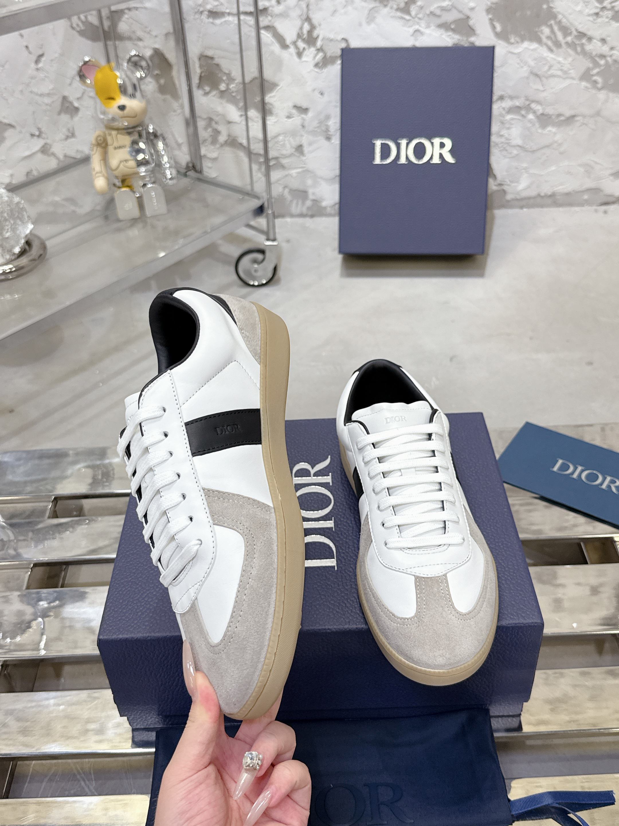 Dior B01 Matchpoint カップル用 デザインスニーカー