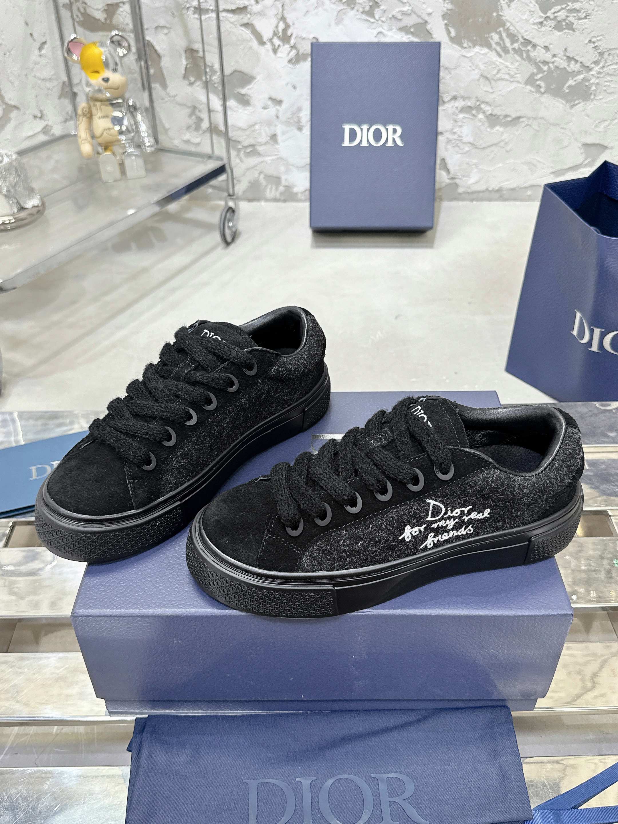 Dior B33シリーズ カップル用カジュアルスニーカー