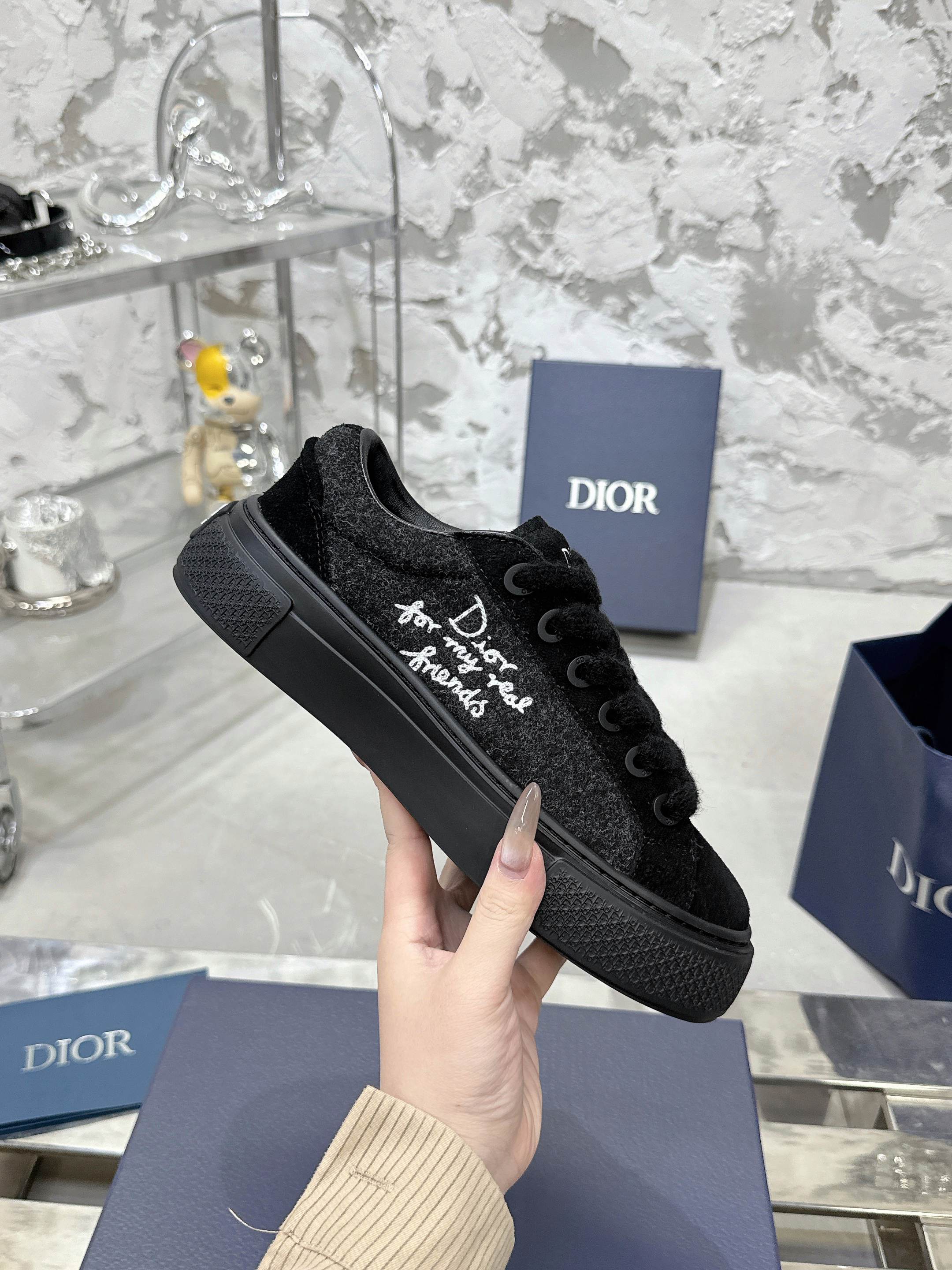 Dior B33シリーズ カップル用カジュアルスニーカー