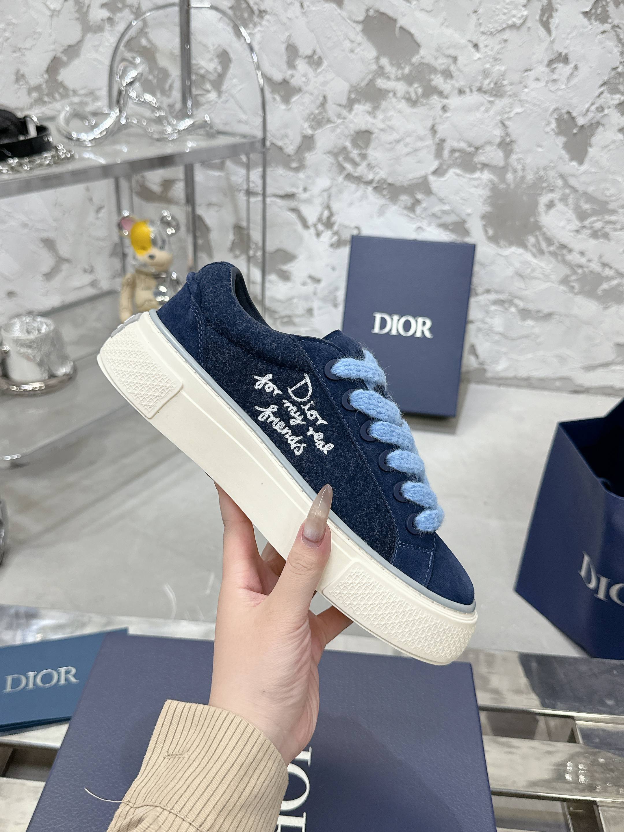 Dior B33シリーズ カップル用カジュアルスニーカー