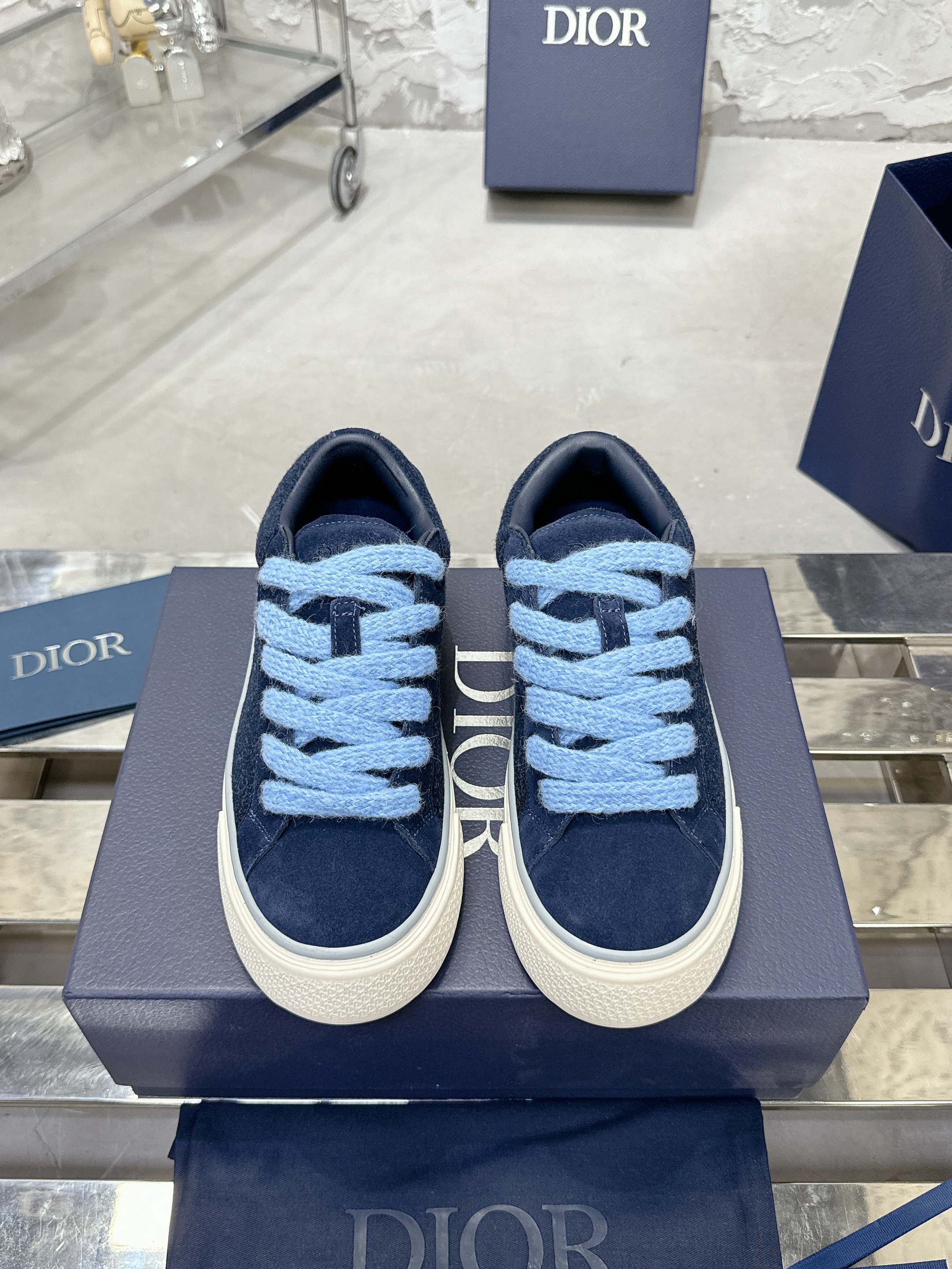 Dior B33シリーズ カップル用カジュアルスニーカー