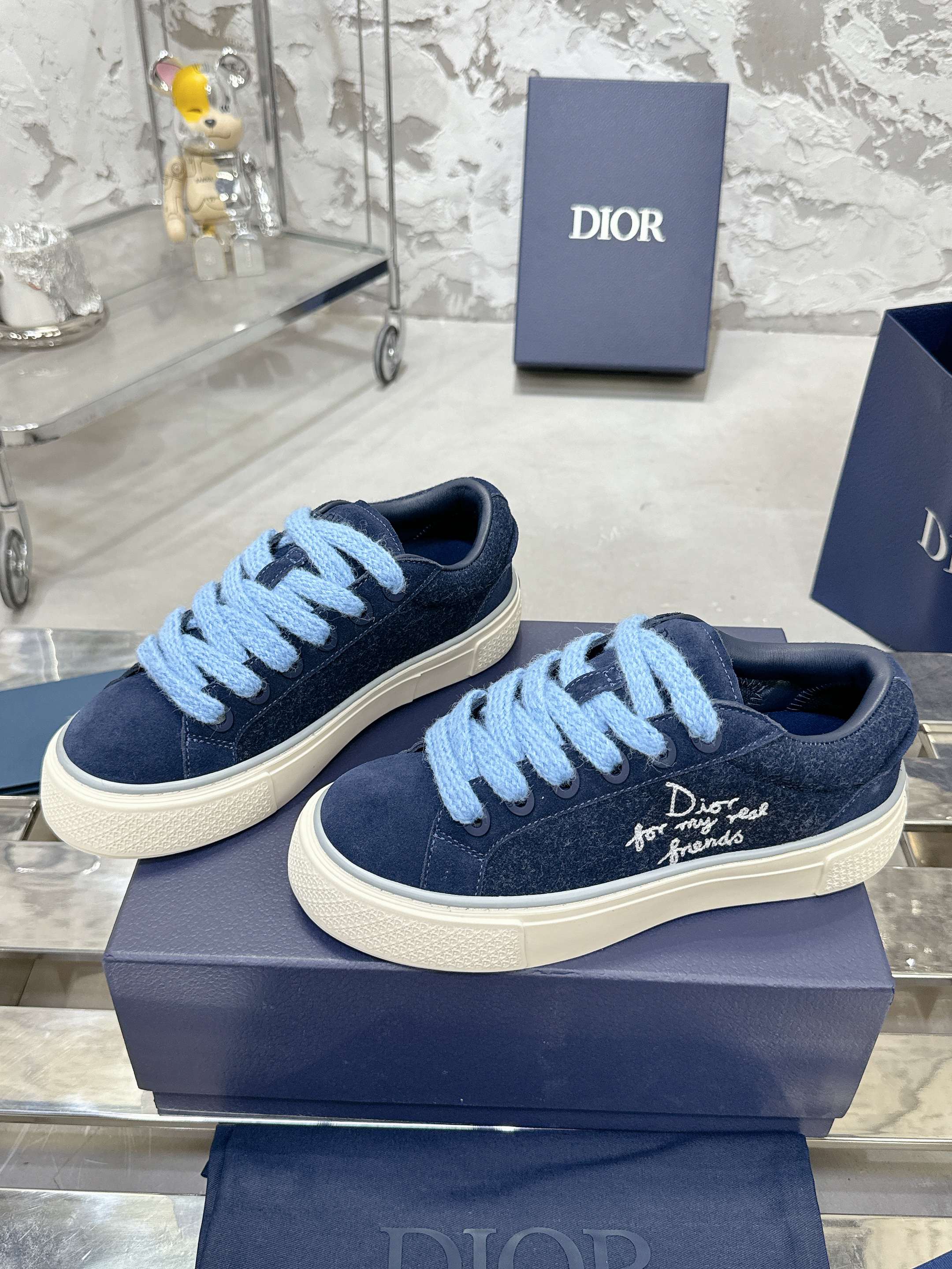 Dior B33シリーズ カップル用カジュアルスニーカー