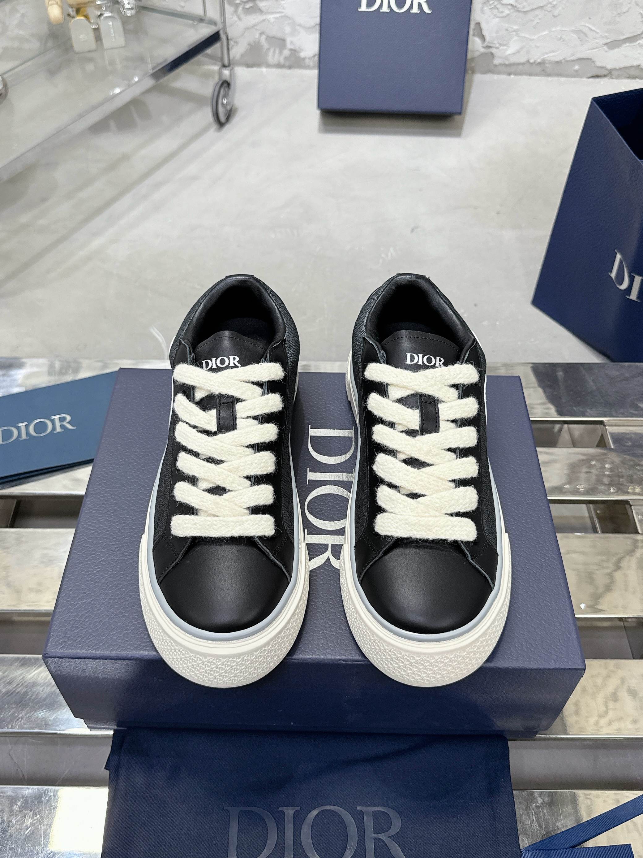 Dior B33シリーズ カップル用カジュアルスニーカー