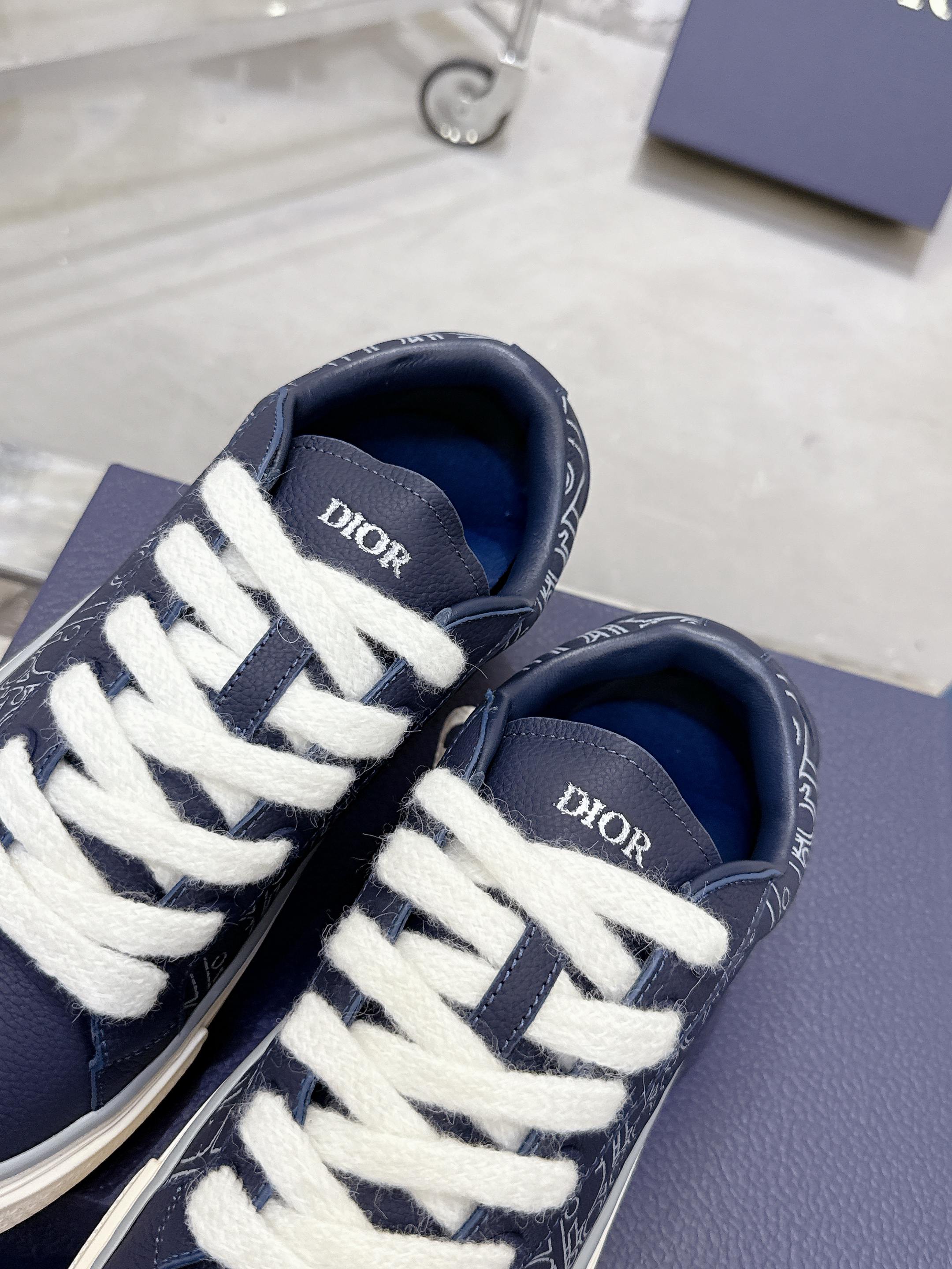 Dior B33シリーズ カップル用休闲板鞋 プレミアムグレー