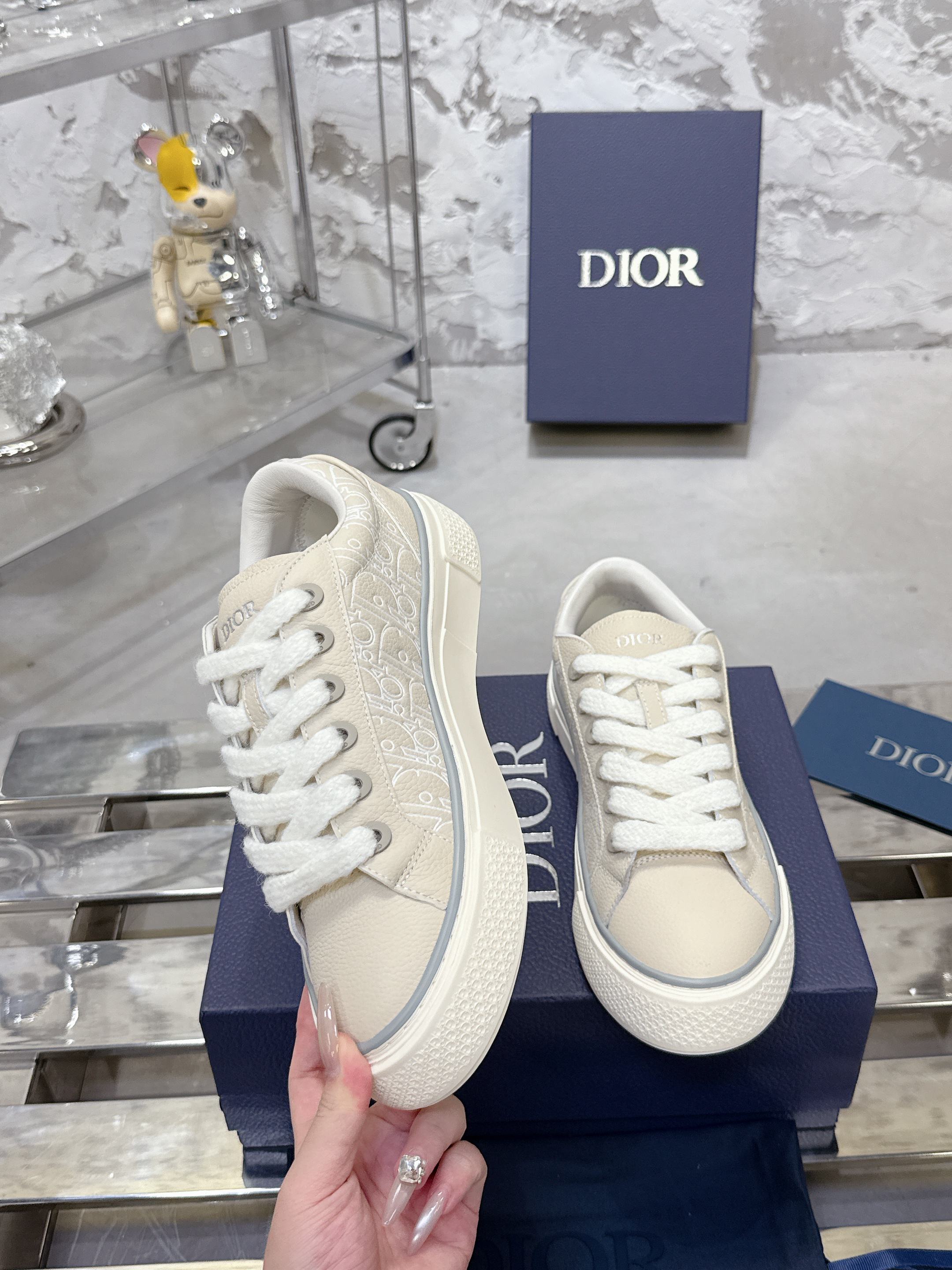 Dior B33シリーズ カップル用カジュアルスニーカー