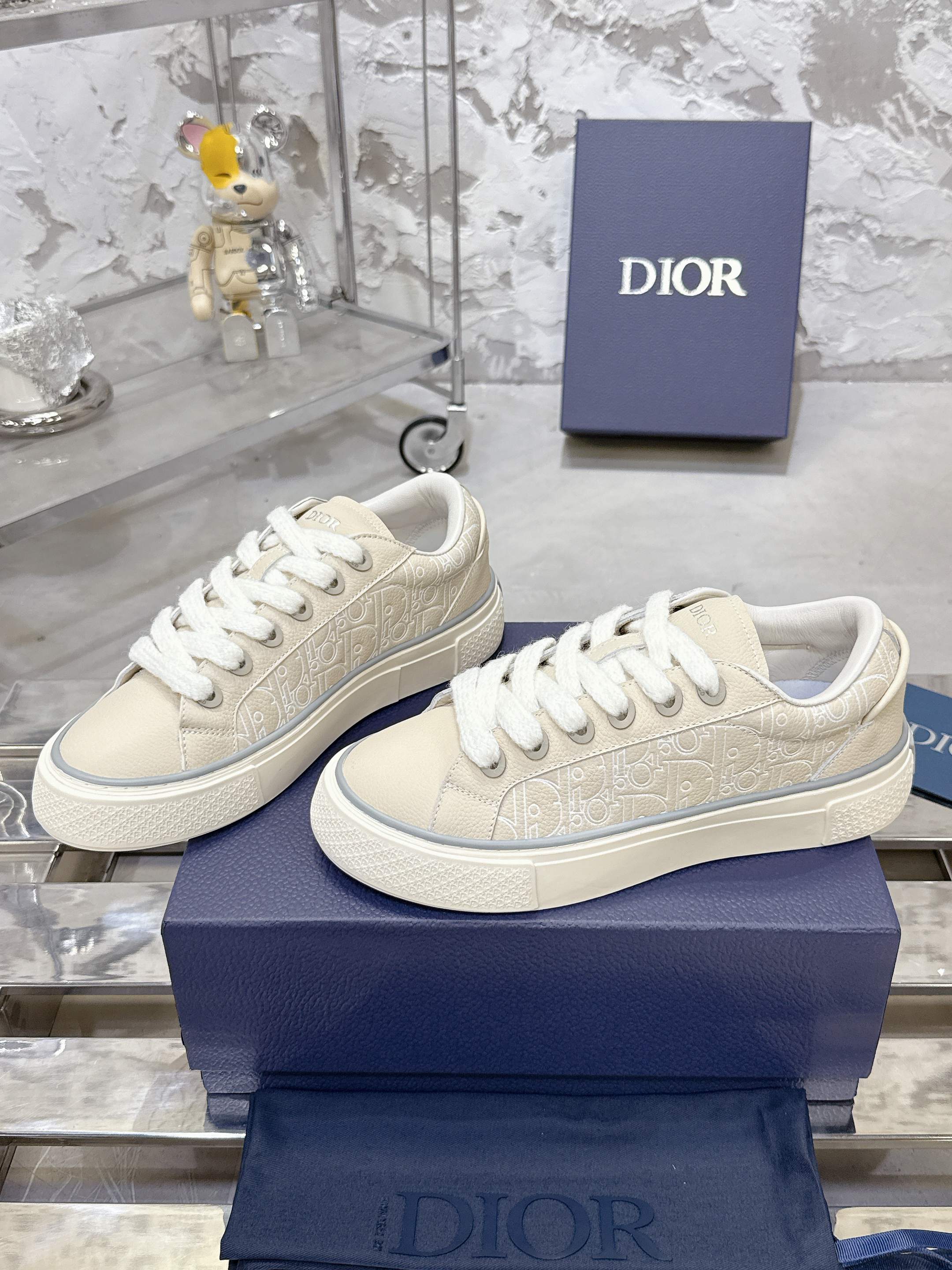 Dior B33シリーズ カップル用カジュアルスニーカー