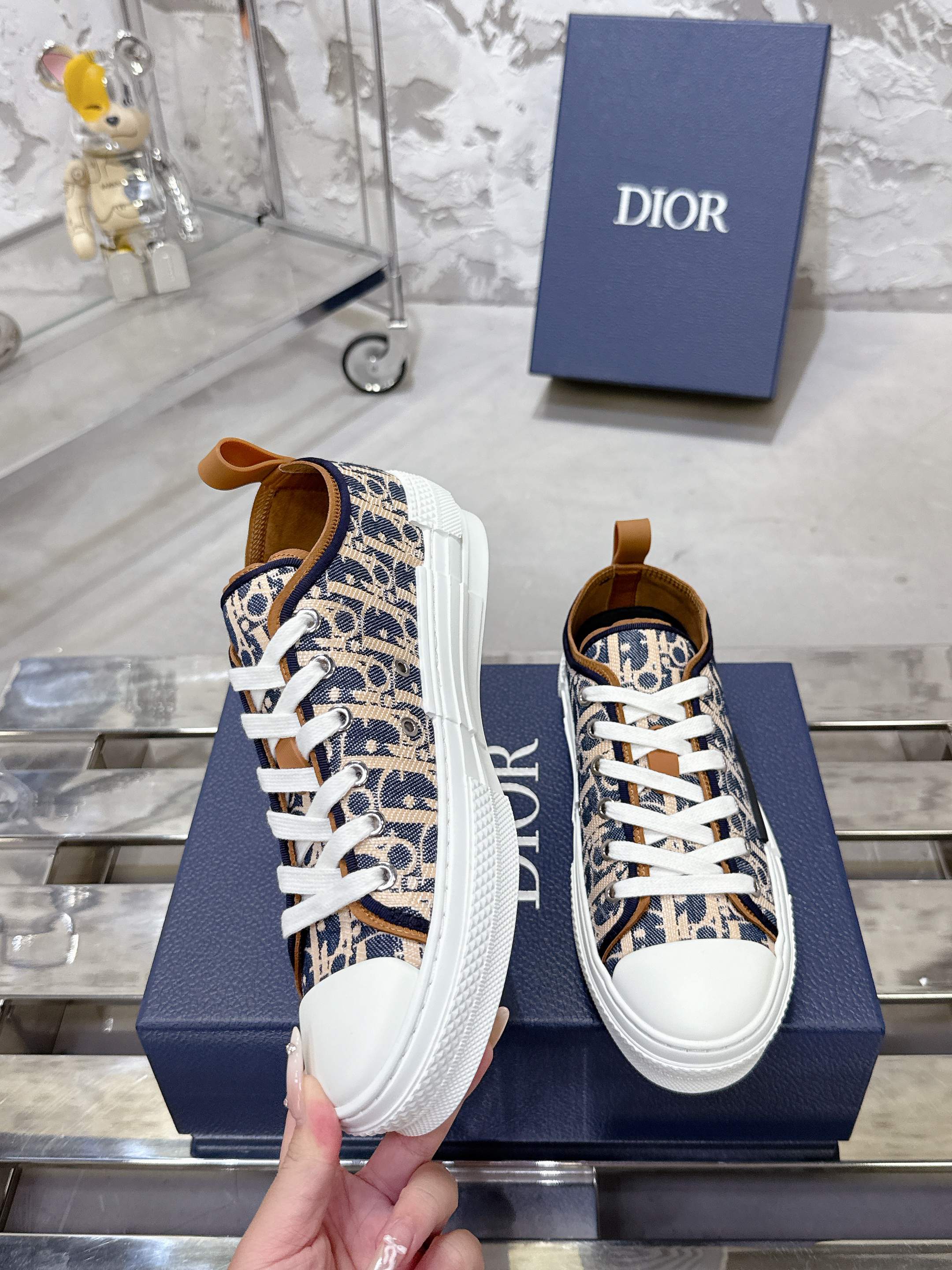 Dior B23 クラシック カップル スニーカー 高帮・低帮