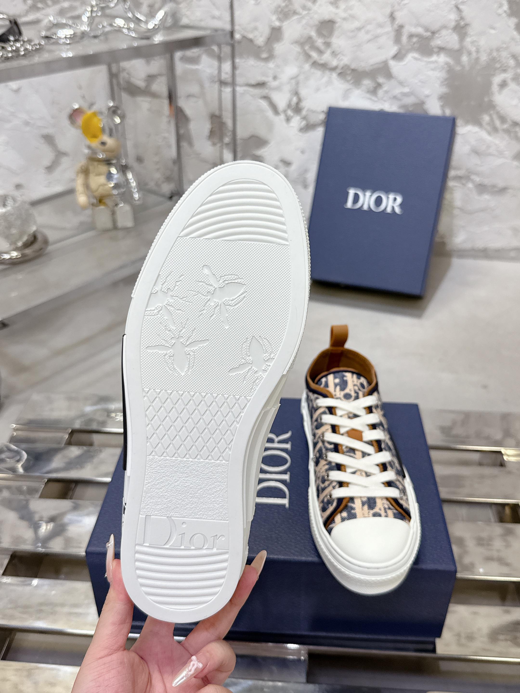 Dior B23 クラシック カップル スニーカー 高帮・低帮