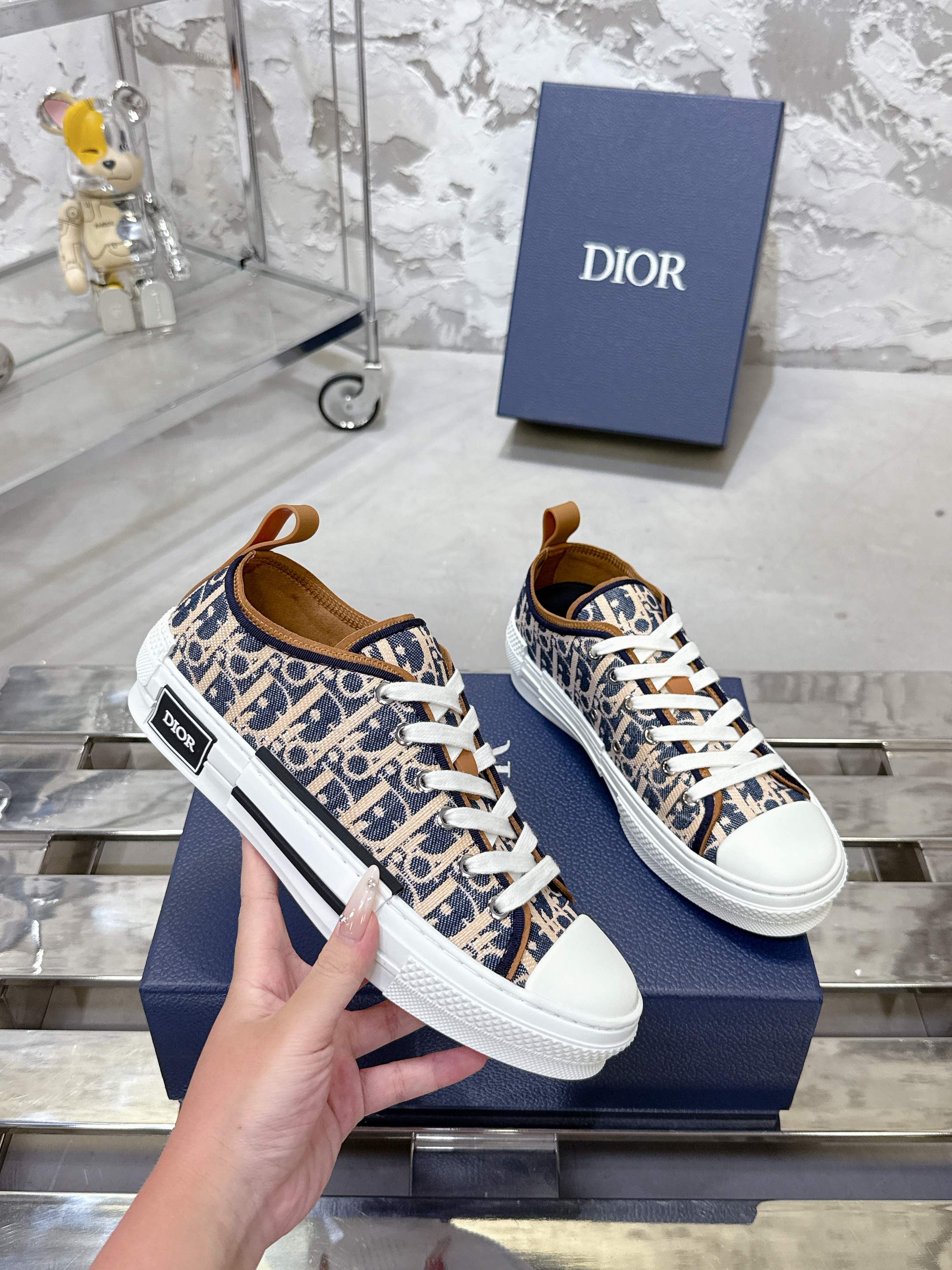 Dior B23 クラシック カップル スニーカー 高帮・低帮