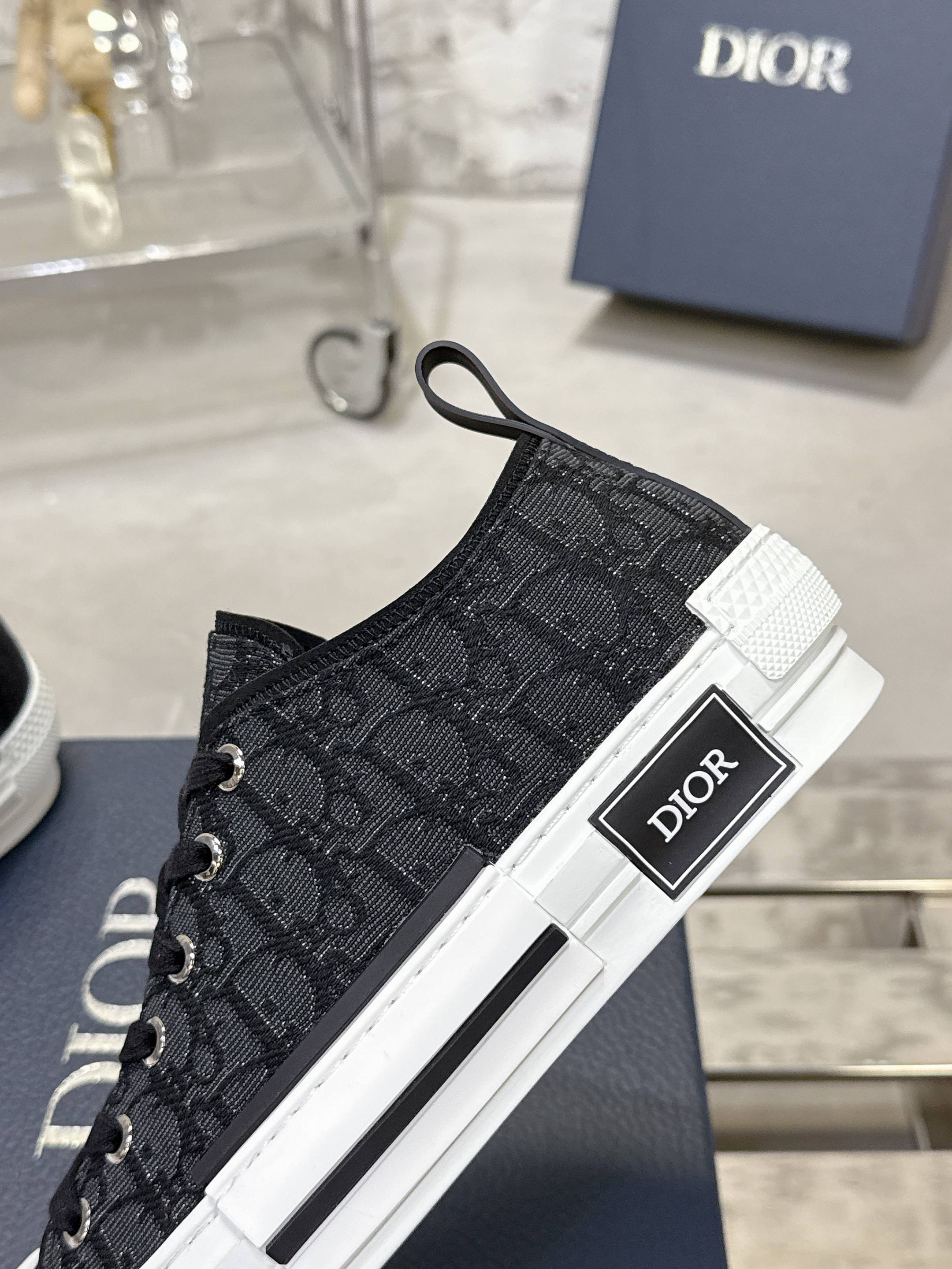 Dior B23 高級カジュアルスニーカー - Obliqueプリントデザイン