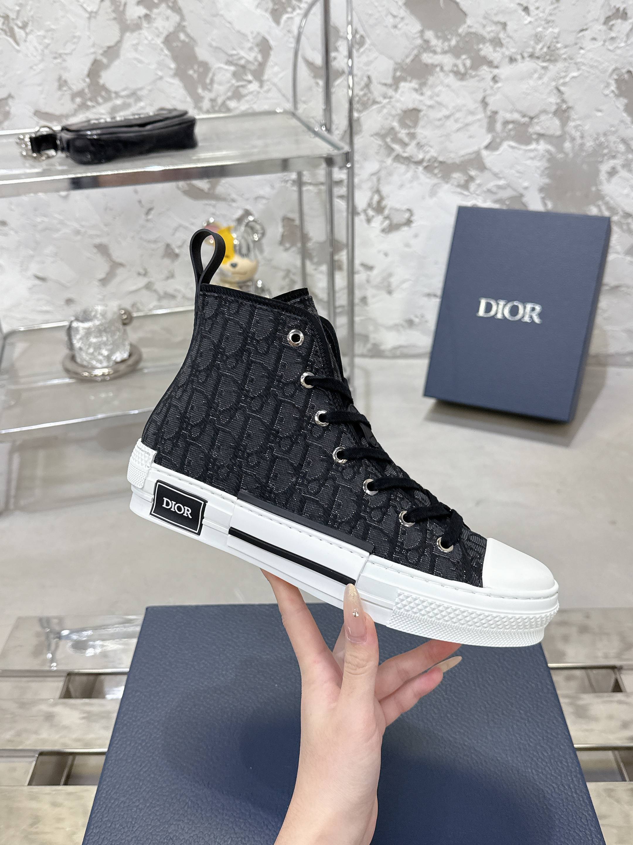 Dior B23 高級カジュアルスニーカー - クラシックなデザインと快適性