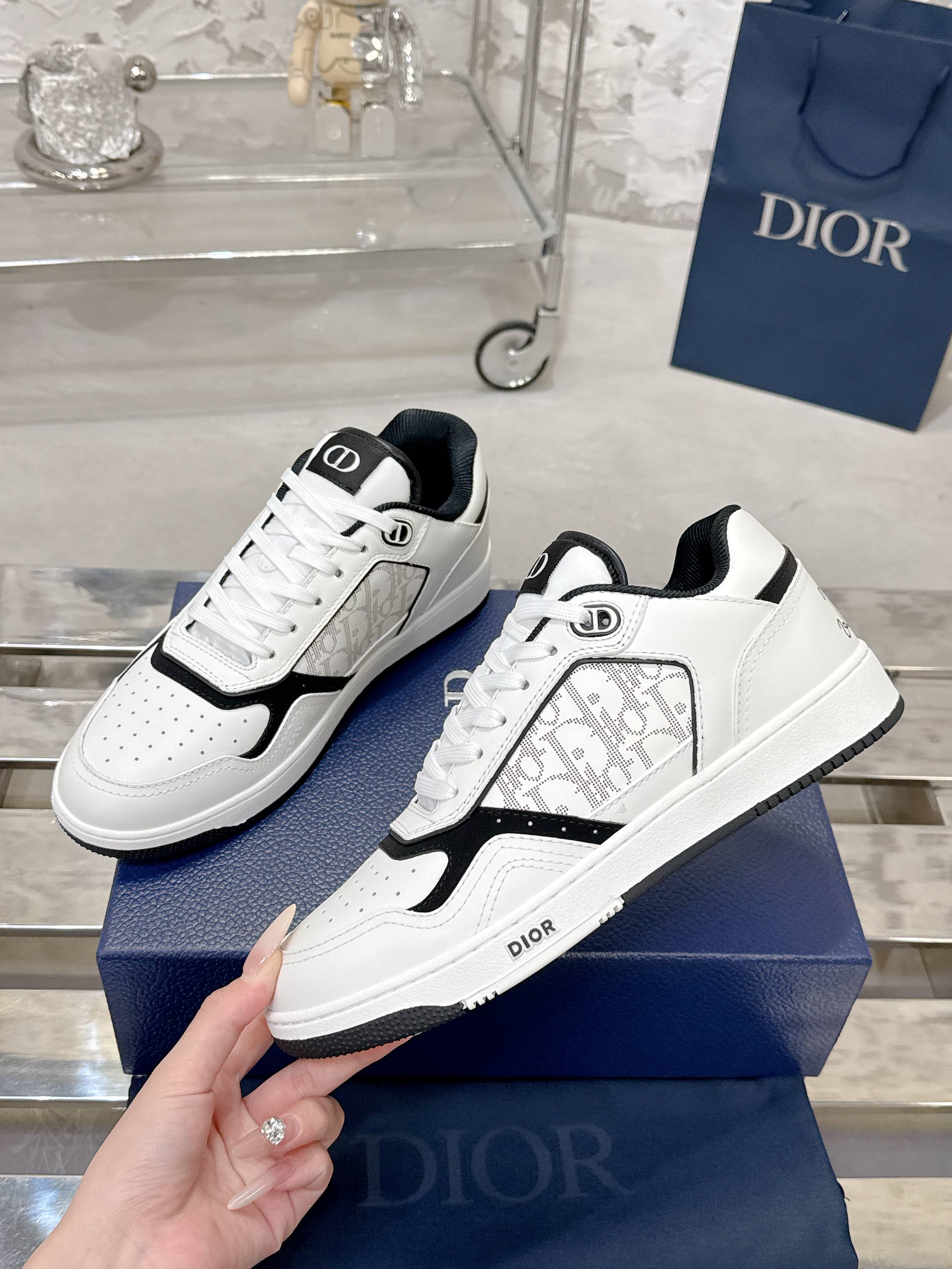 Dior B27シリーズ カップル用 老花 石頭纹 スニーカー