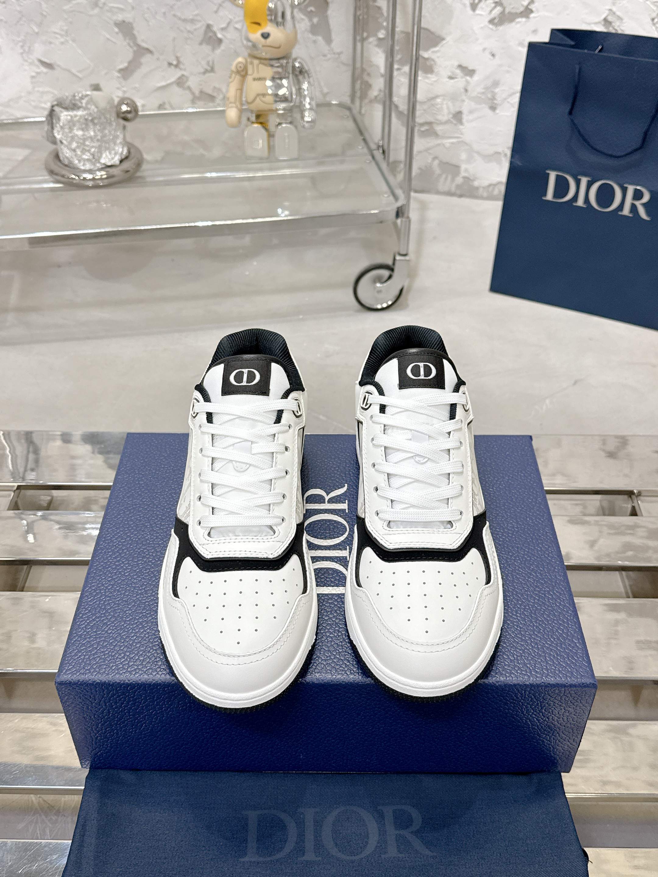 Dior B27シリーズ カップル用 老花 石頭纹 スニーカー