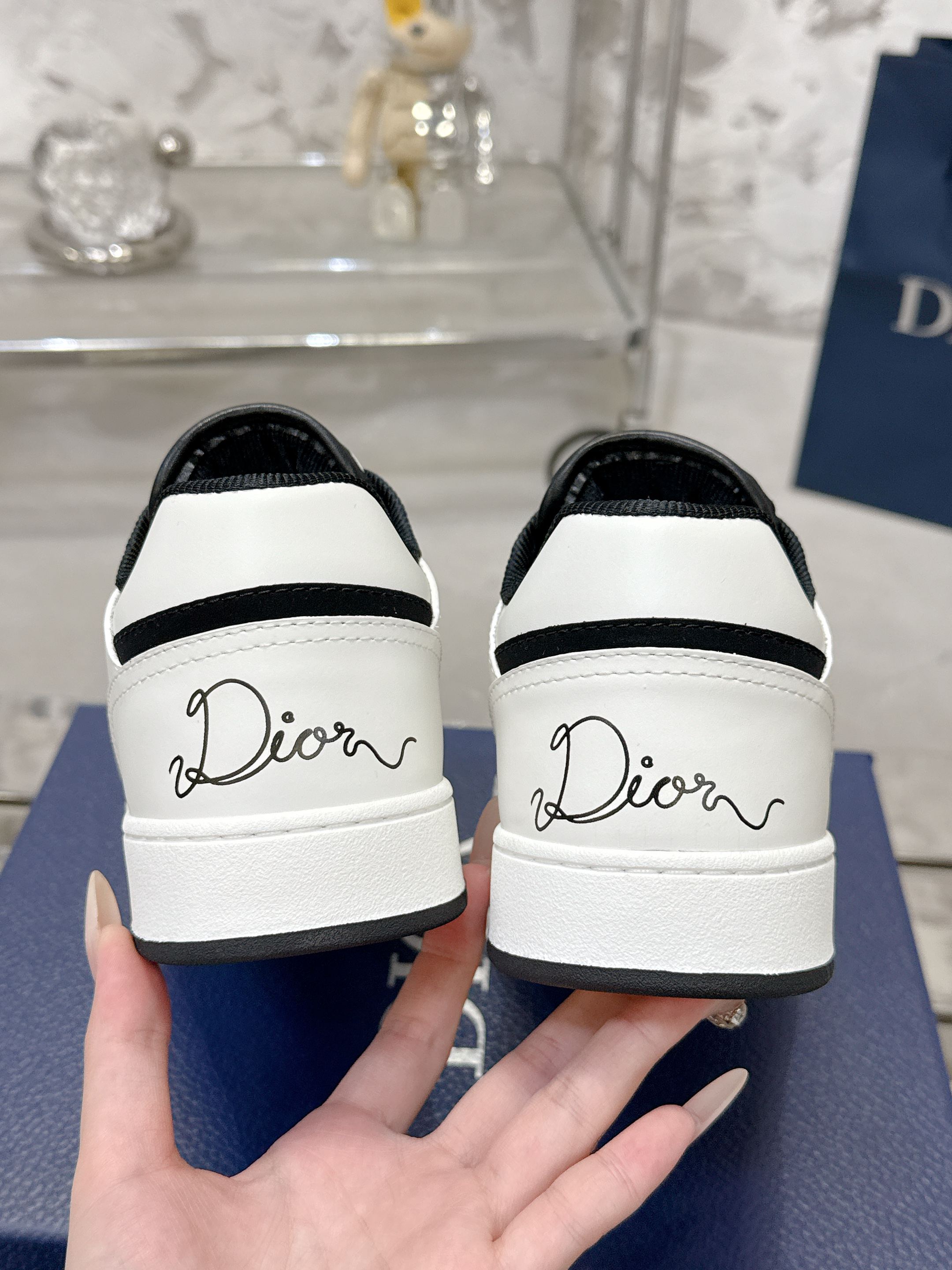 Dior B27シリーズ カップル用 老花 石頭纹 スニーカー