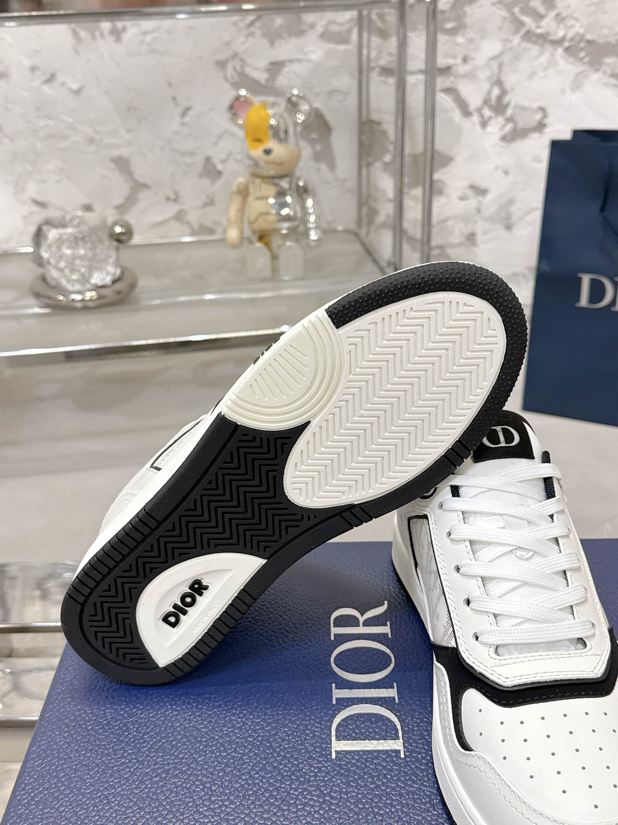 Dior B27シリーズ カップル用 老花 石頭纹 スニーカー
