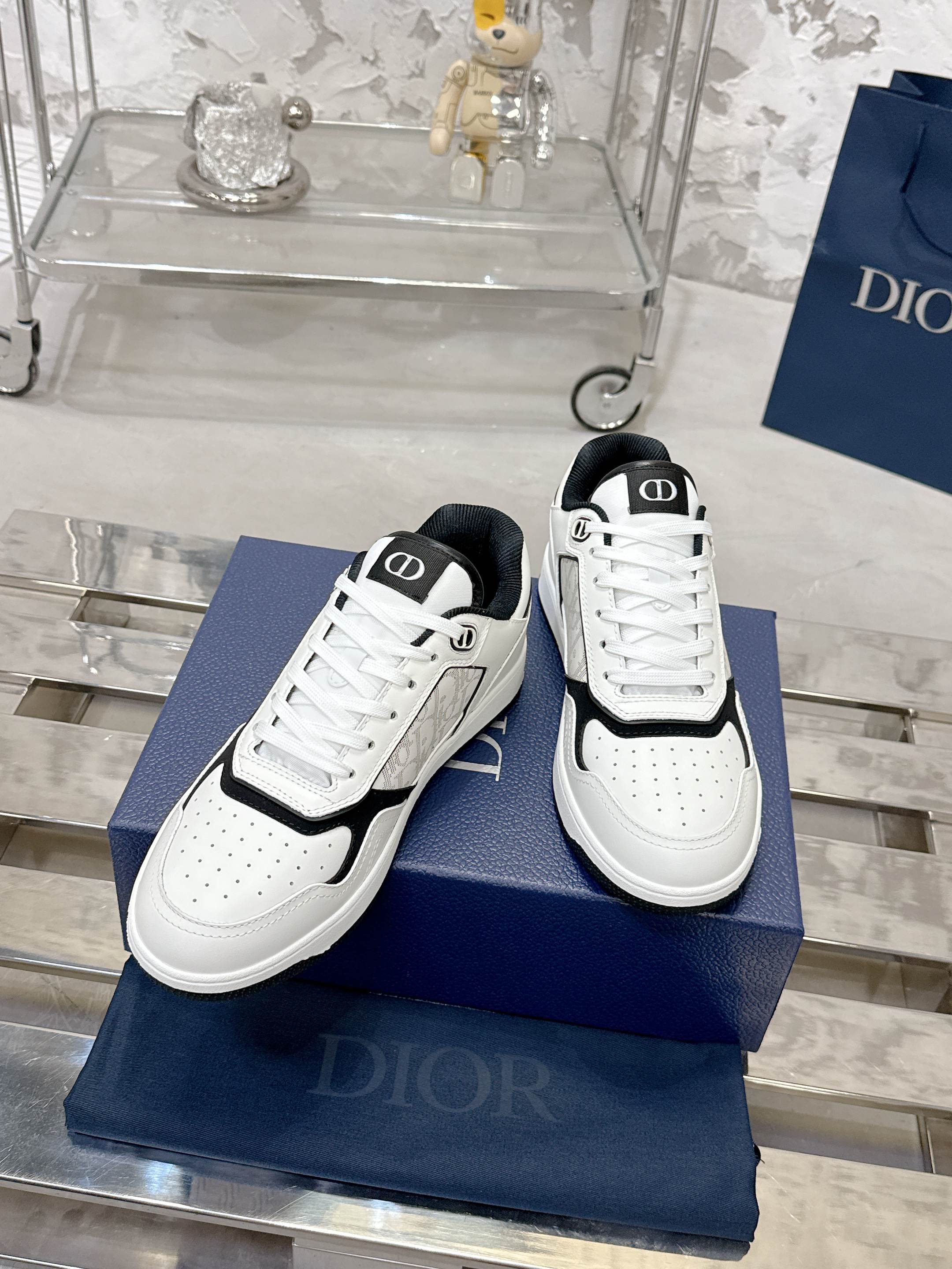 Dior B27シリーズ カップル用 老花 石頭纹 スニーカー
