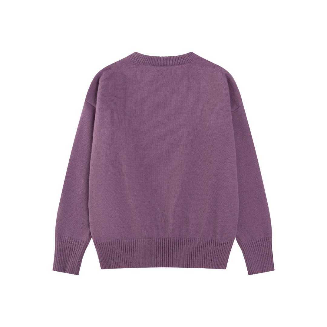 Classic Renovation: Love 2025s Sweater, 85% Wool, 730g, S-XL, Various Colors - 图片 2